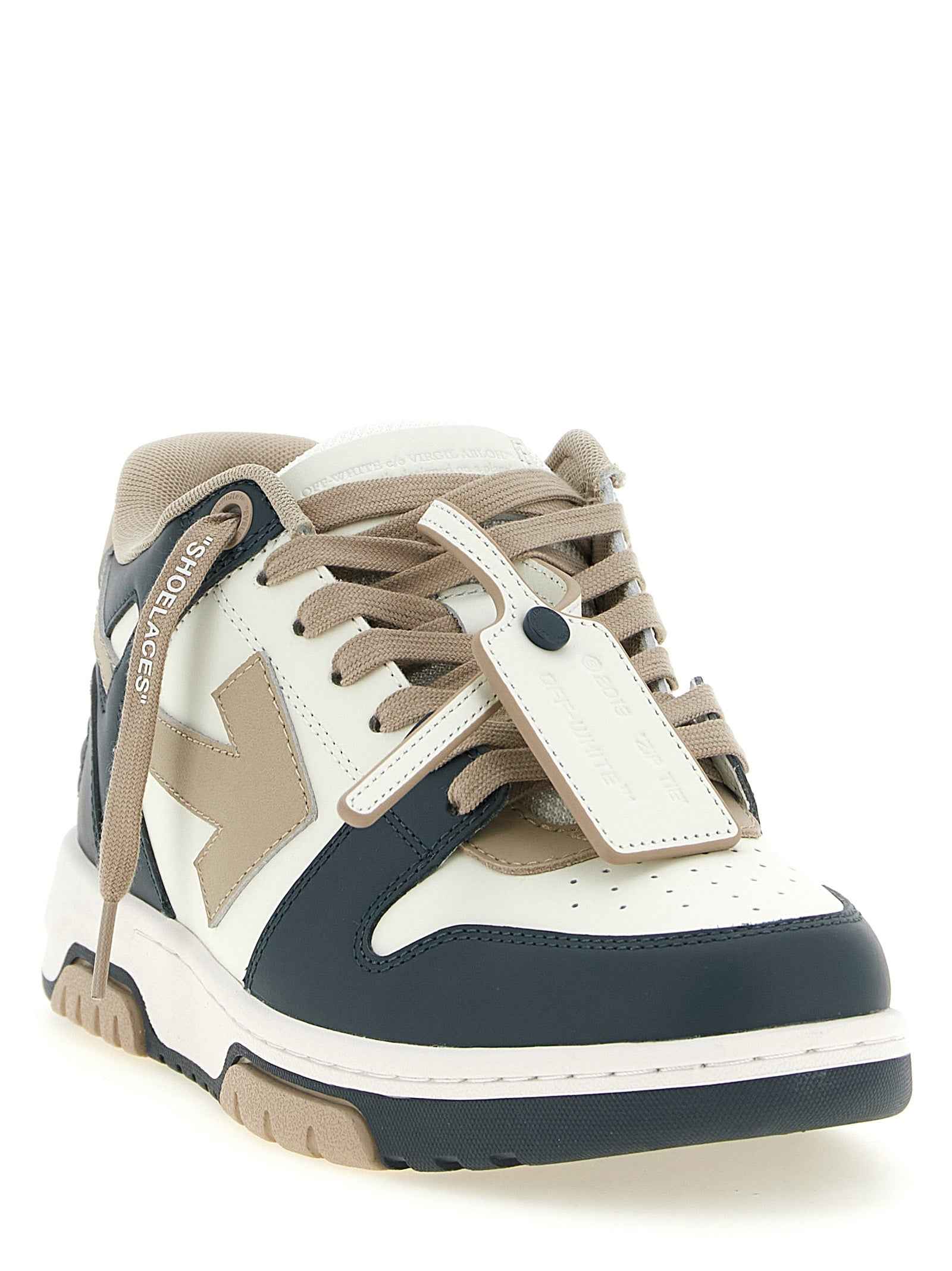 Off-White Multicolor Cowhide Low Top Sneakers