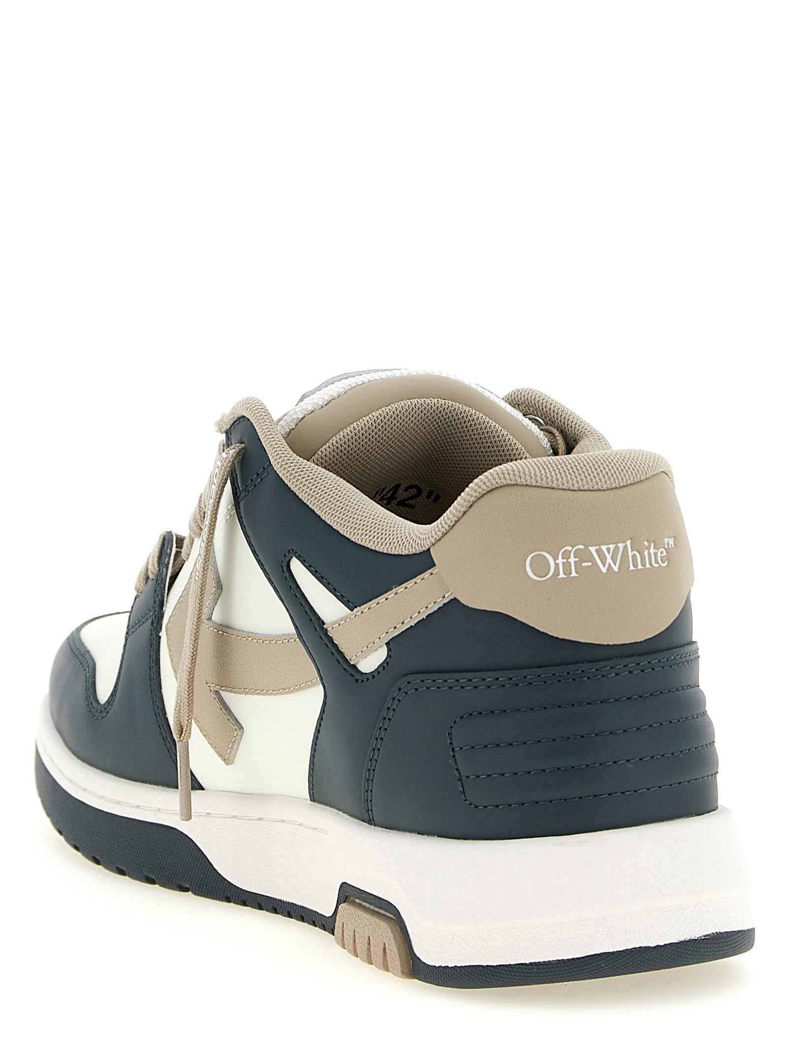 Off-White Multicolor Cowhide Low Top Sneakers