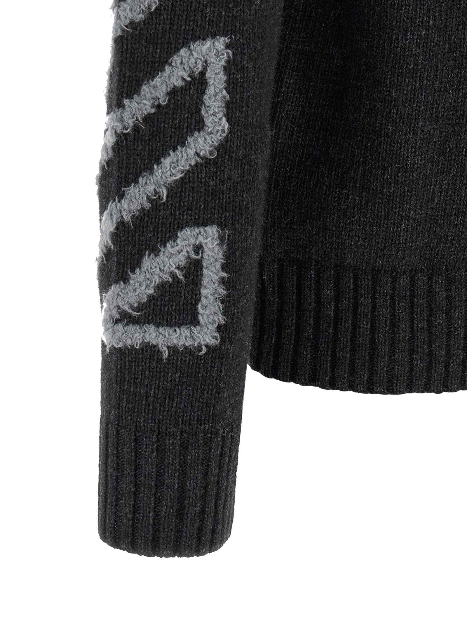 Off-White Gray Wool Cardigan