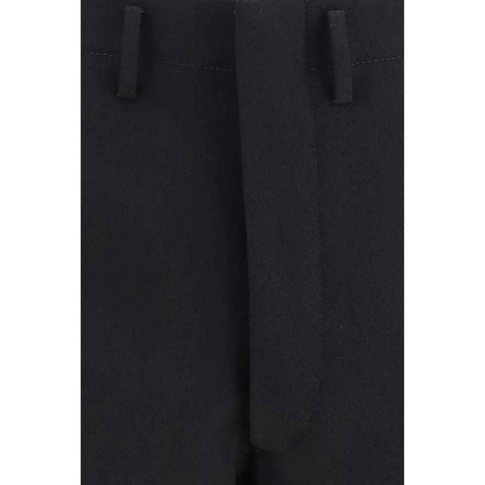 Prada Black Wool Oves Aries Dress Pants