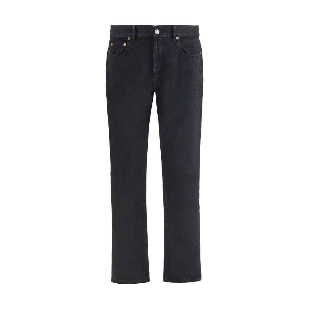 Saint Laurent Black Cotton Slim Fit Jeans
