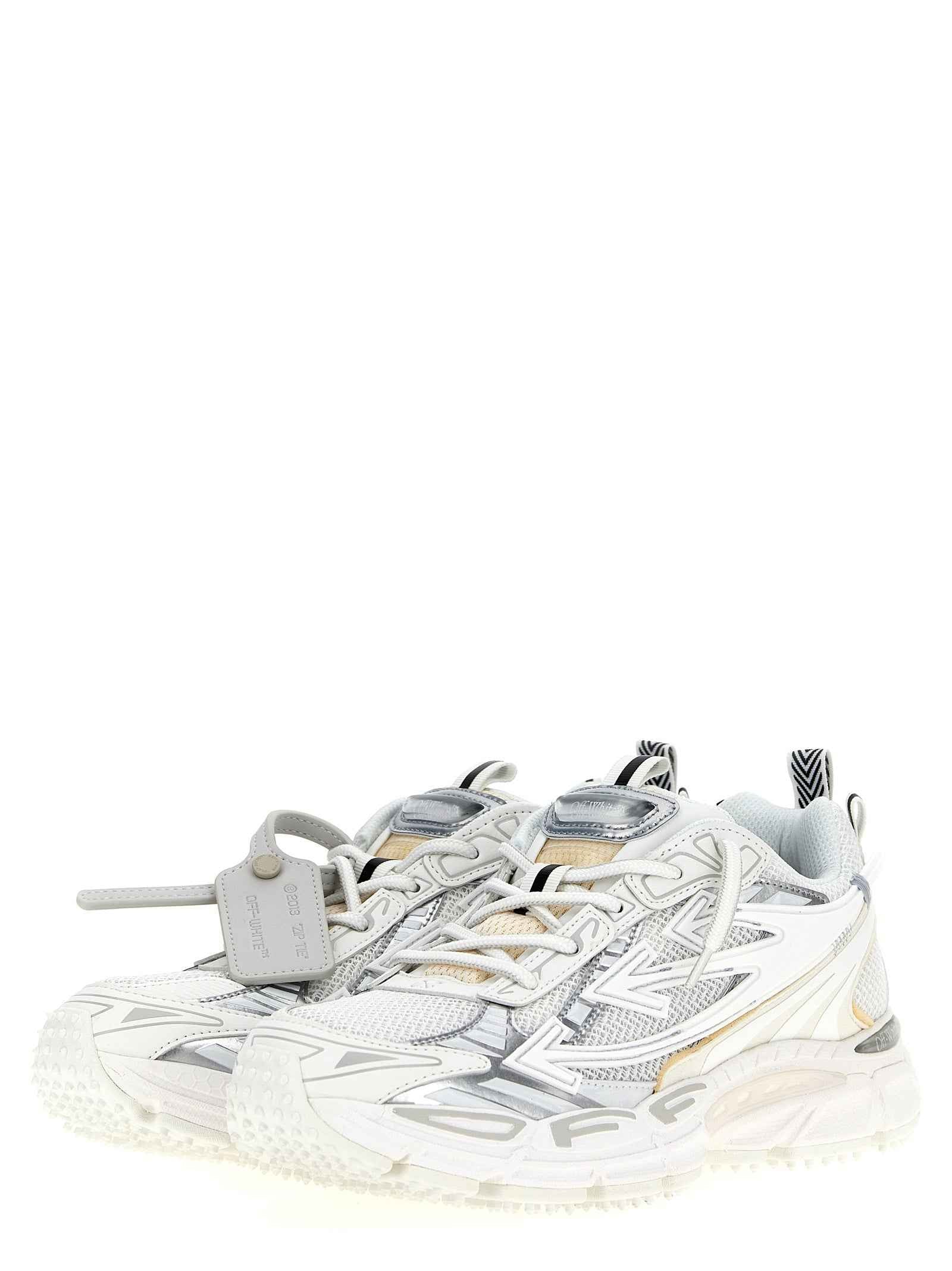 Off-White White Polyethylene Athletic Sneakers