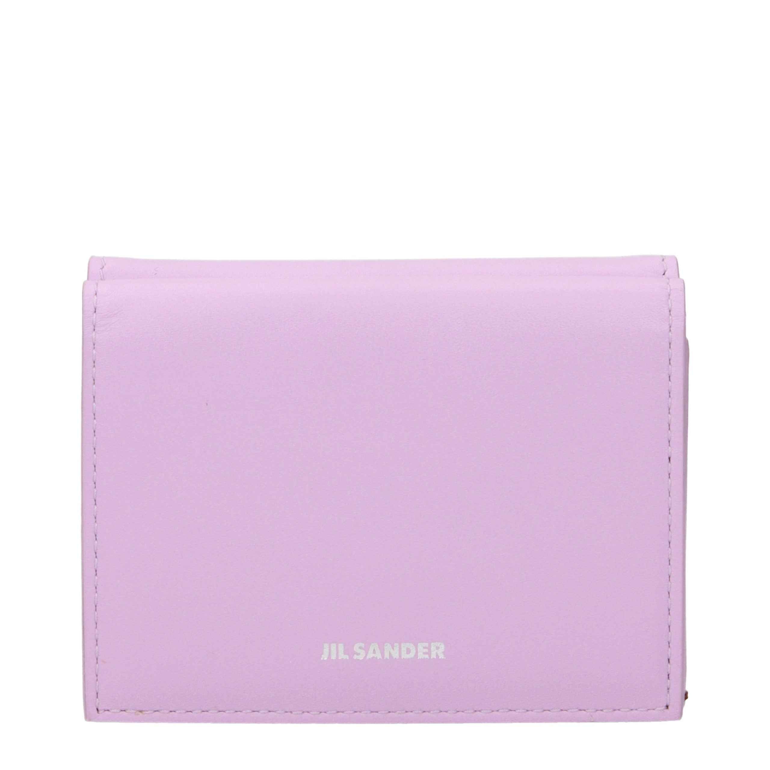 Jil Sander Pink Leather Wallet
