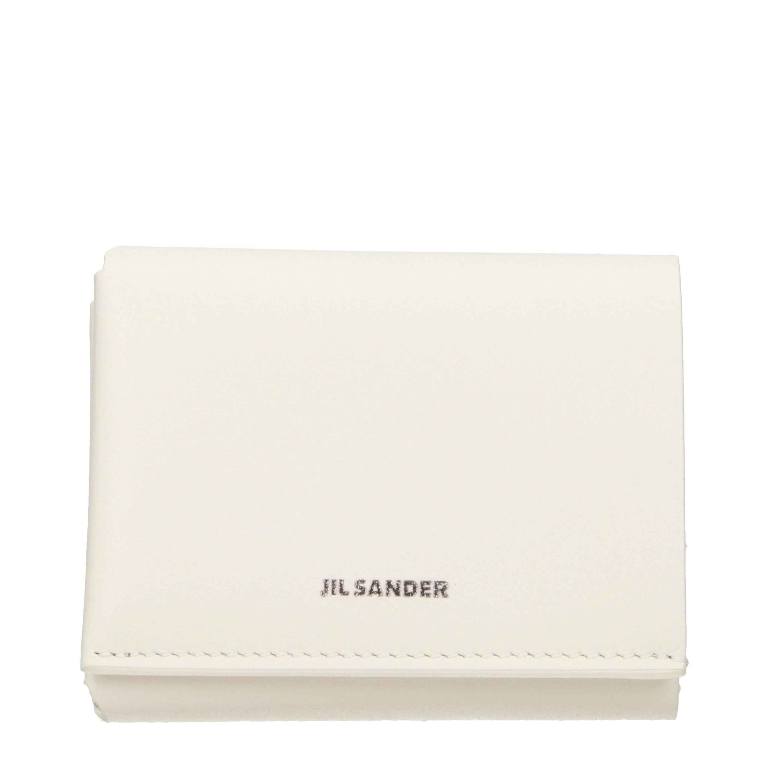 Jil Sander Beige Leather Wallet