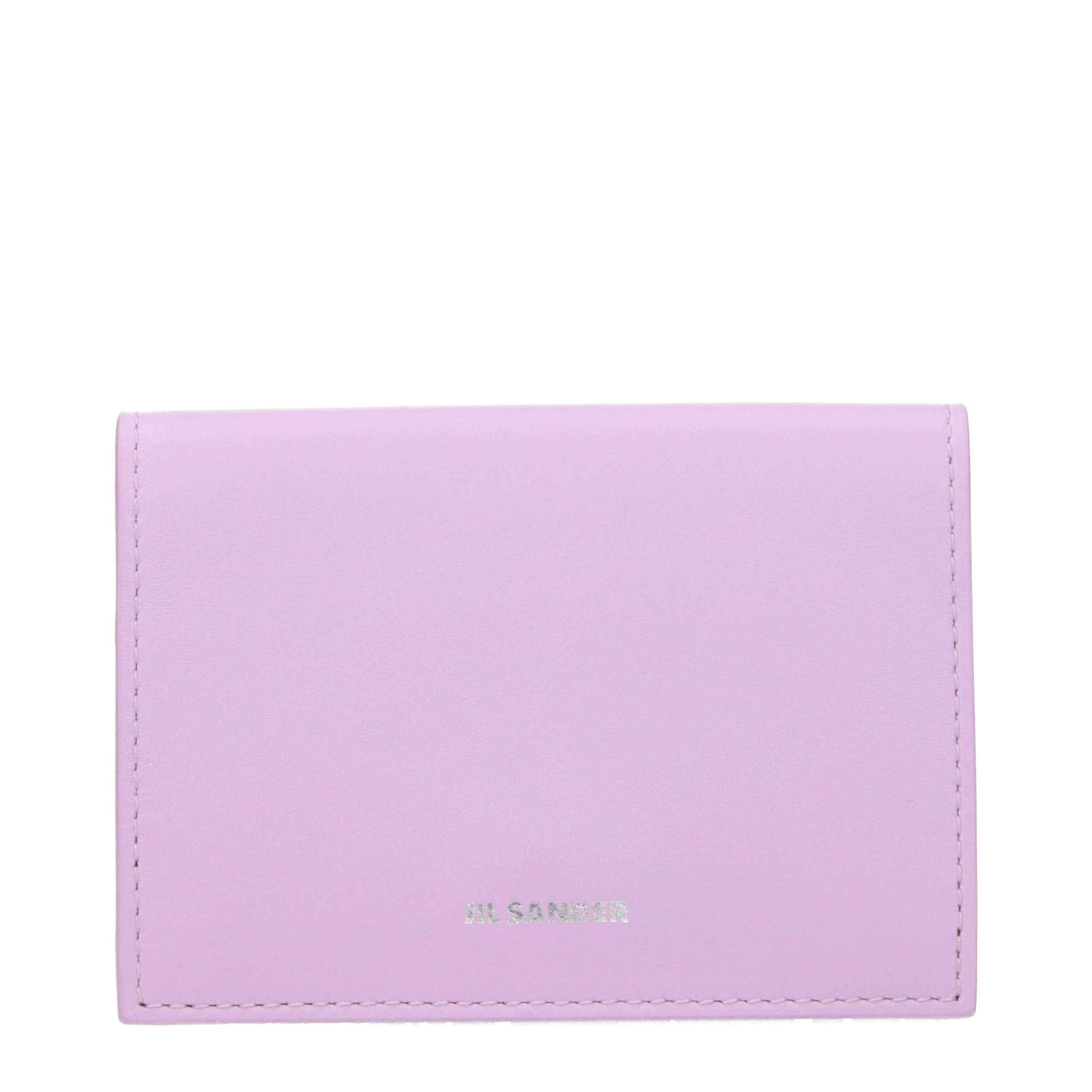 Jil Sander Pink Leather Cardholder