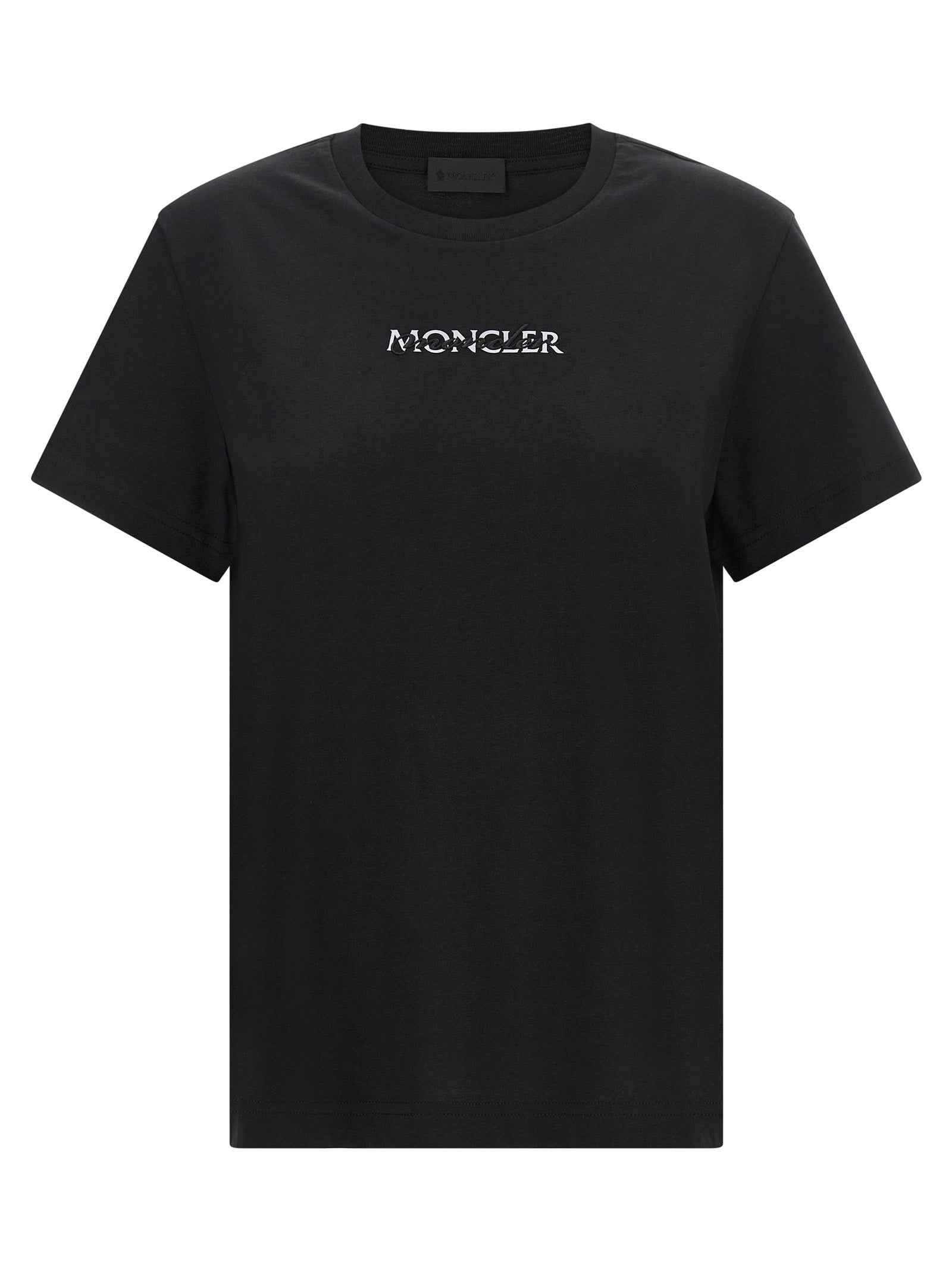 Moncler Black Cotton T-Shirt