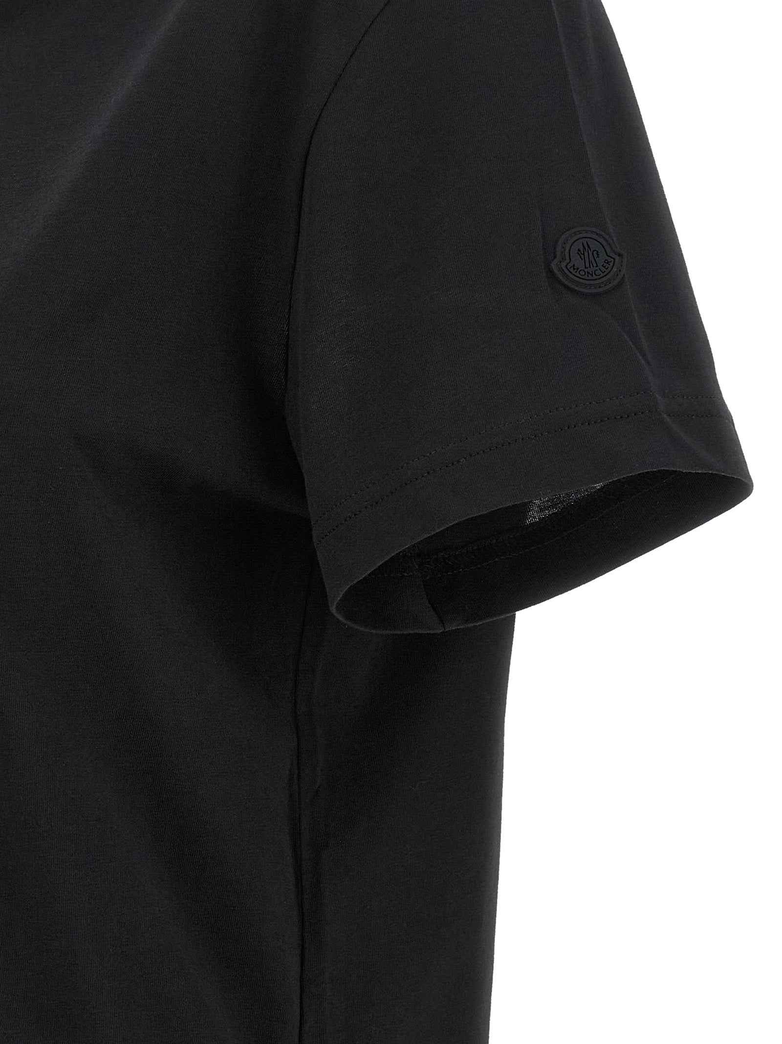 Moncler Black Cotton T-Shirt