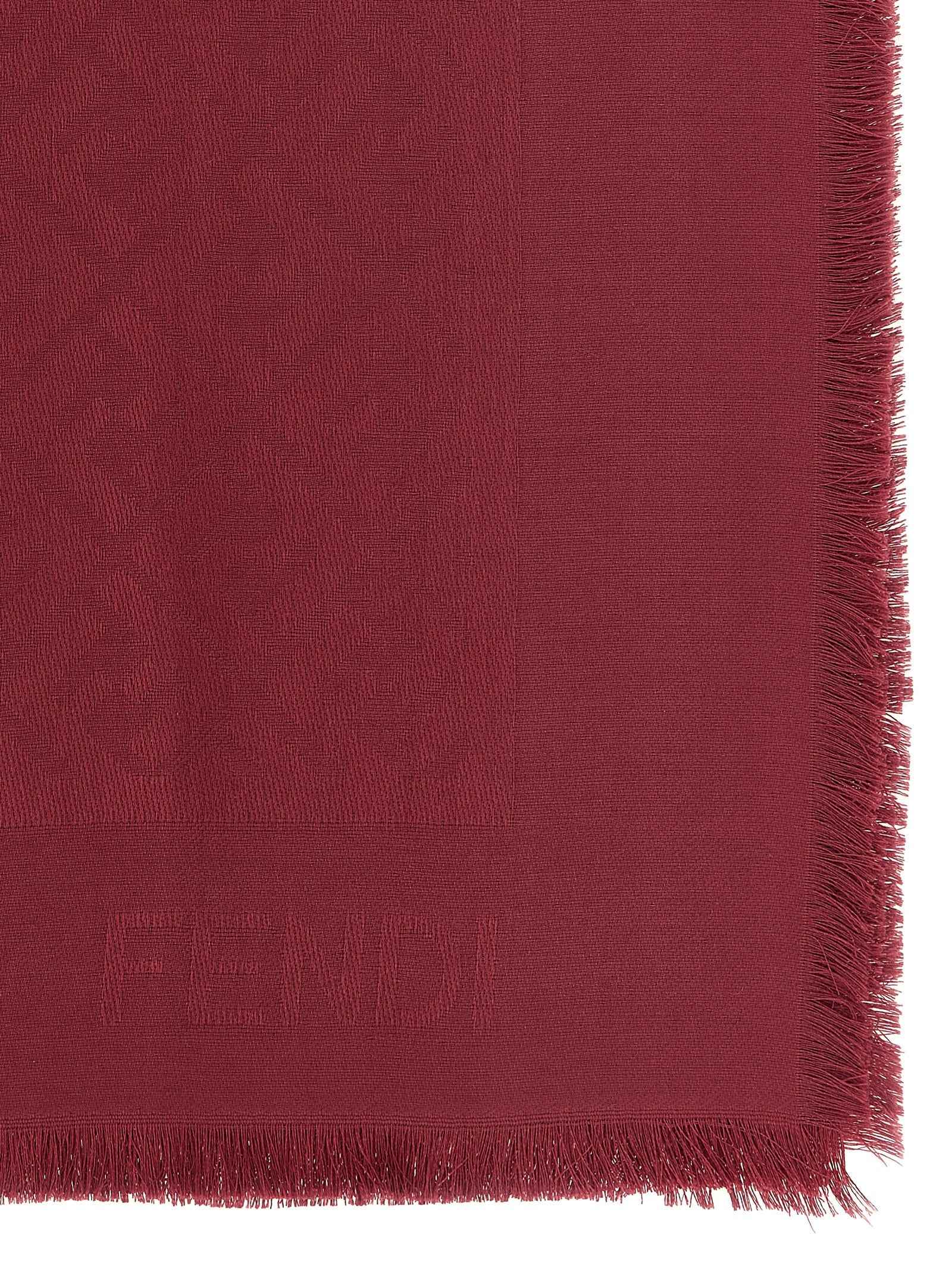 Fendi Bordeaux Silk Foulard