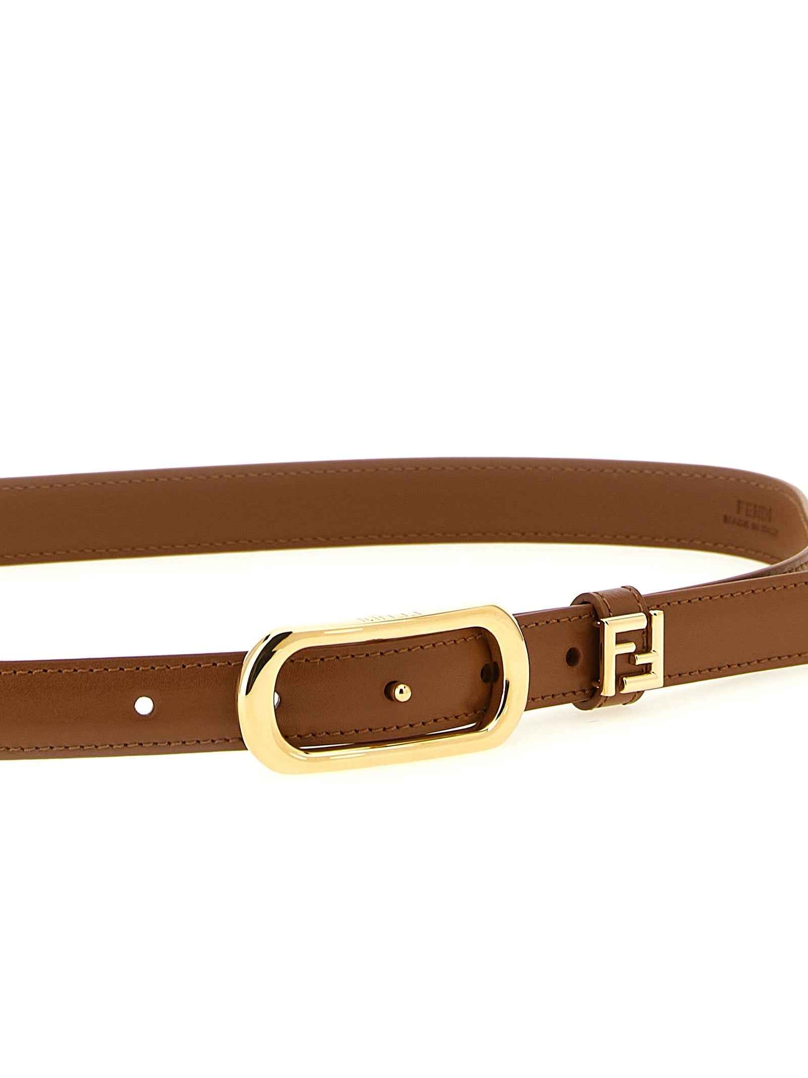 Fendi Brown Calfskin Regular Belt
