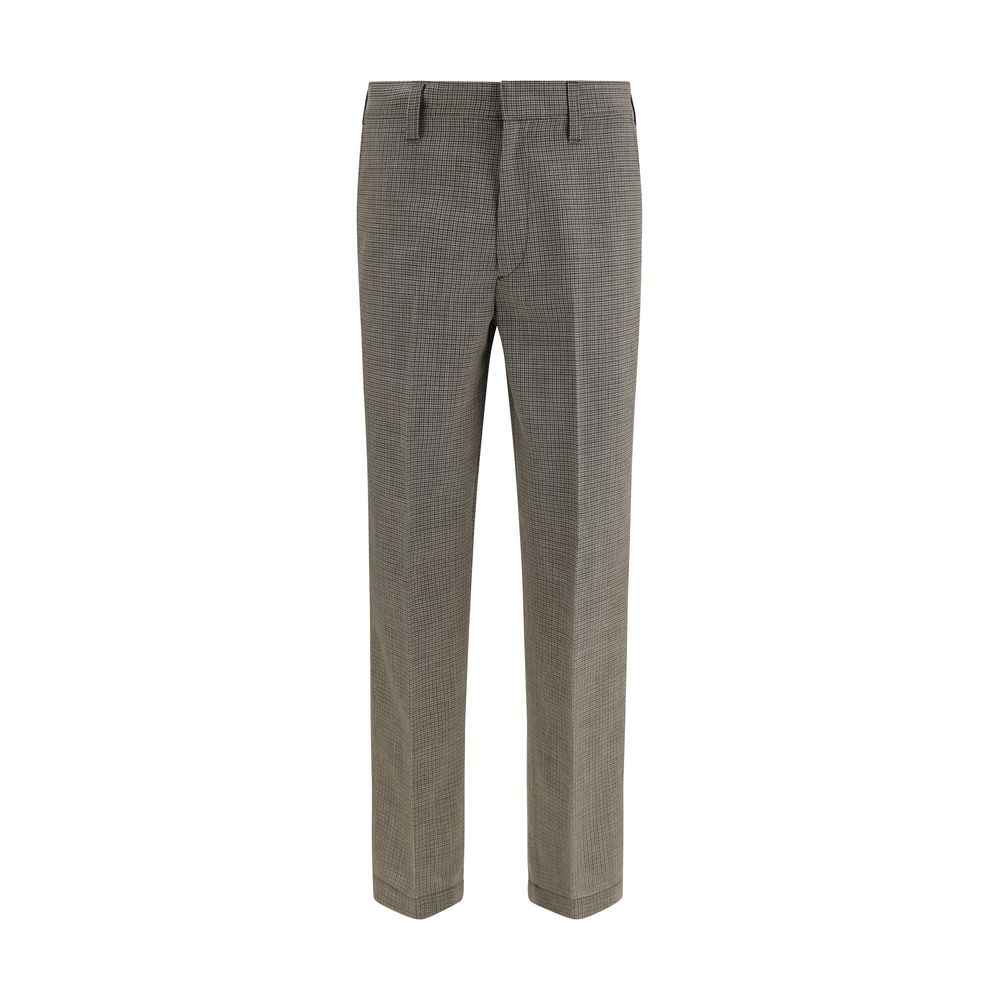 Prada Brown Wool Oves Aries Pants