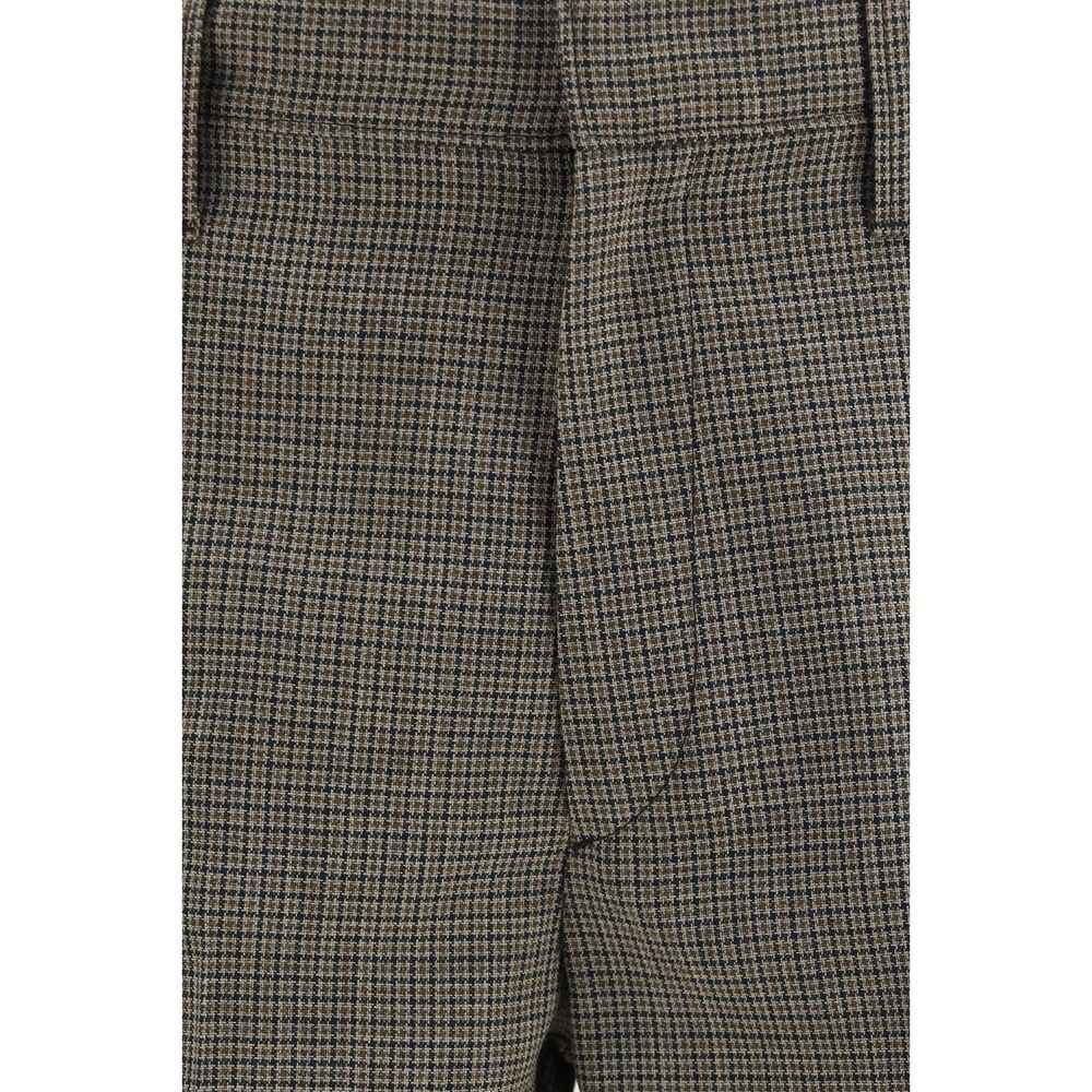 Prada Brown Wool Oves Aries Pants