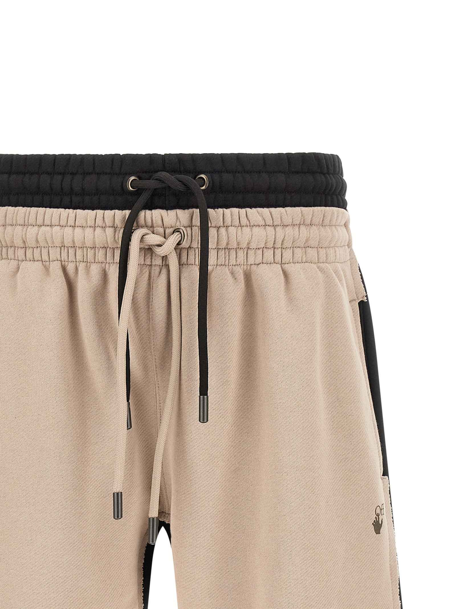 Off-White Multicolor Cotton Bermuda Shorts