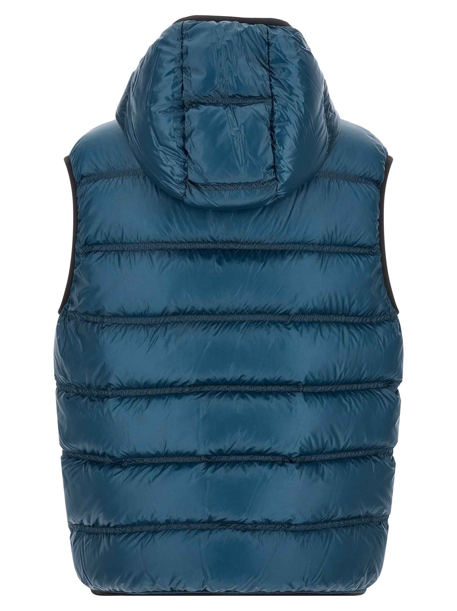 Moncler Blue Polyamide Full-Length Jacket