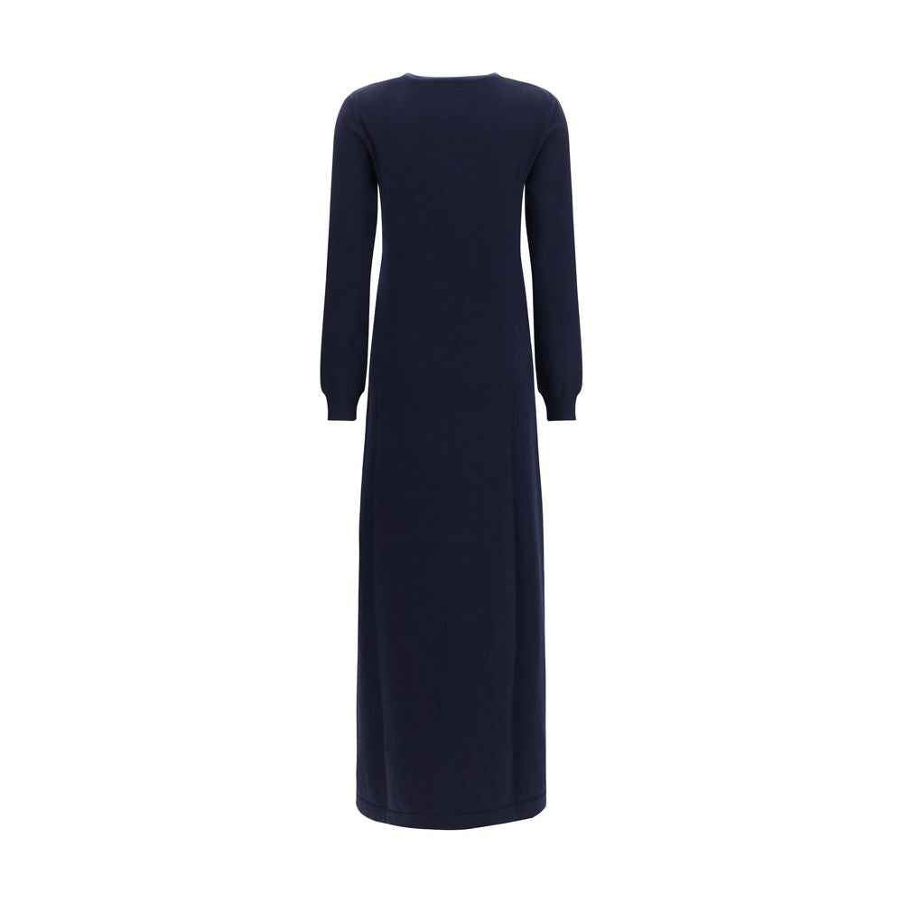 Malo Blue Cashmere Casual Dress