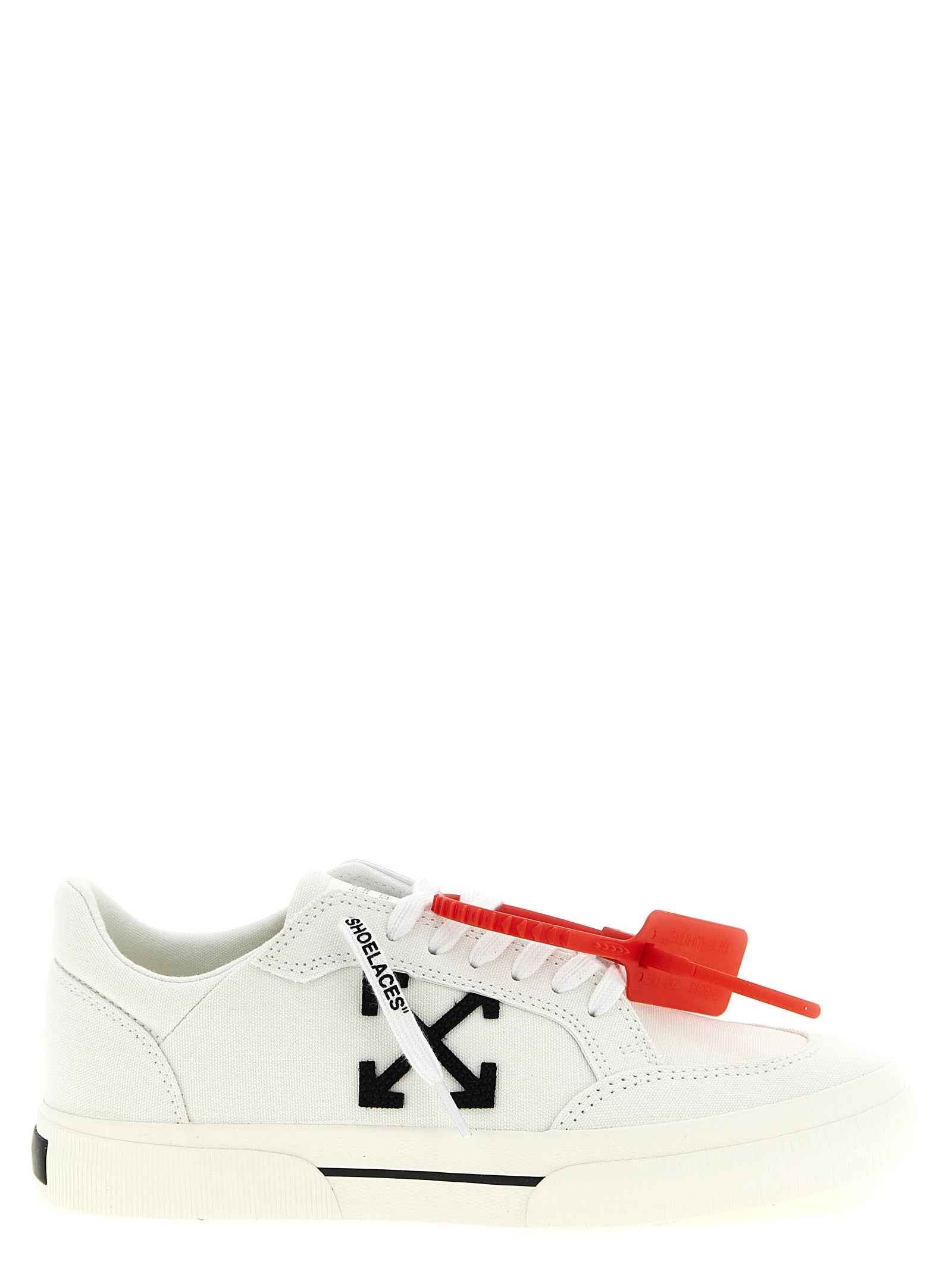 Off-White Bicolor Cotton Low Top Sneakers