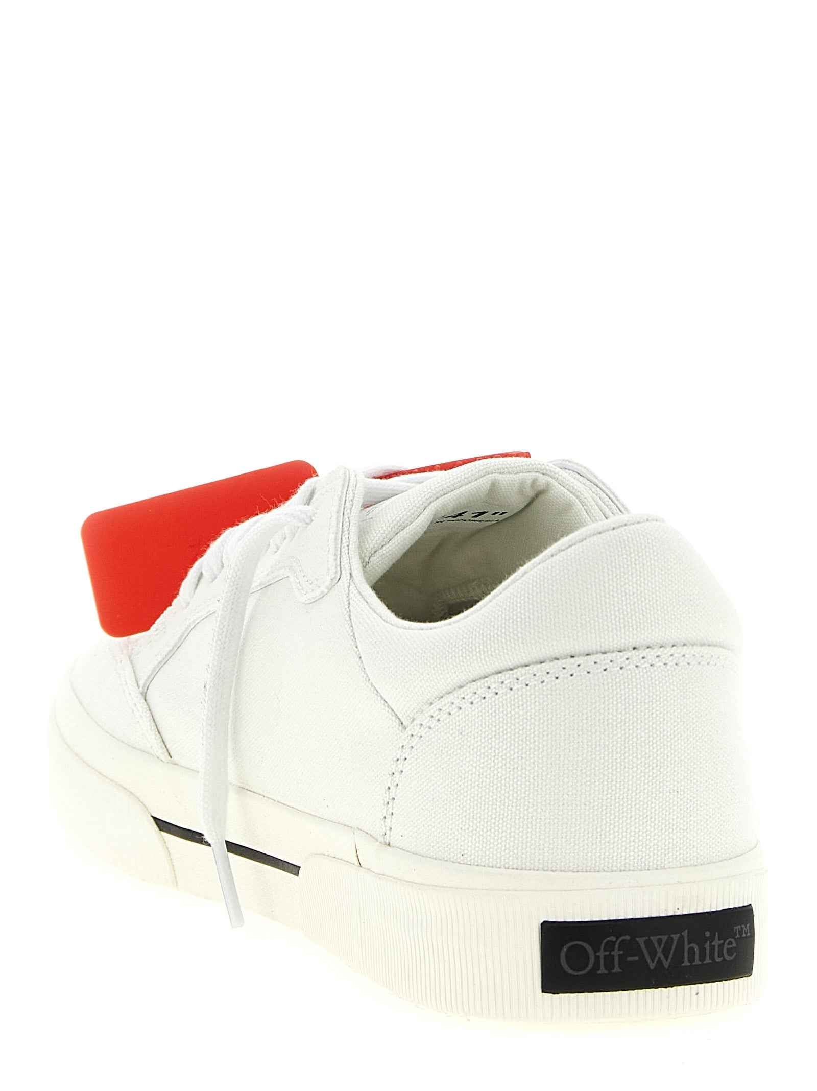 Off-White Bicolor Cotton Low Top Sneakers