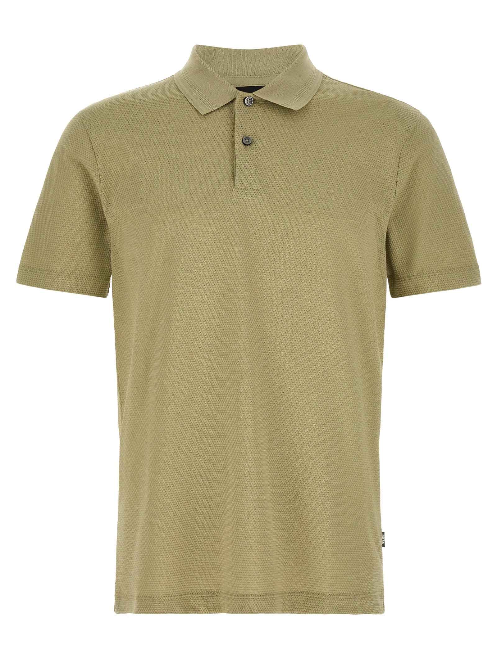 Hugo Boss Beige Cotton Polo Shirt