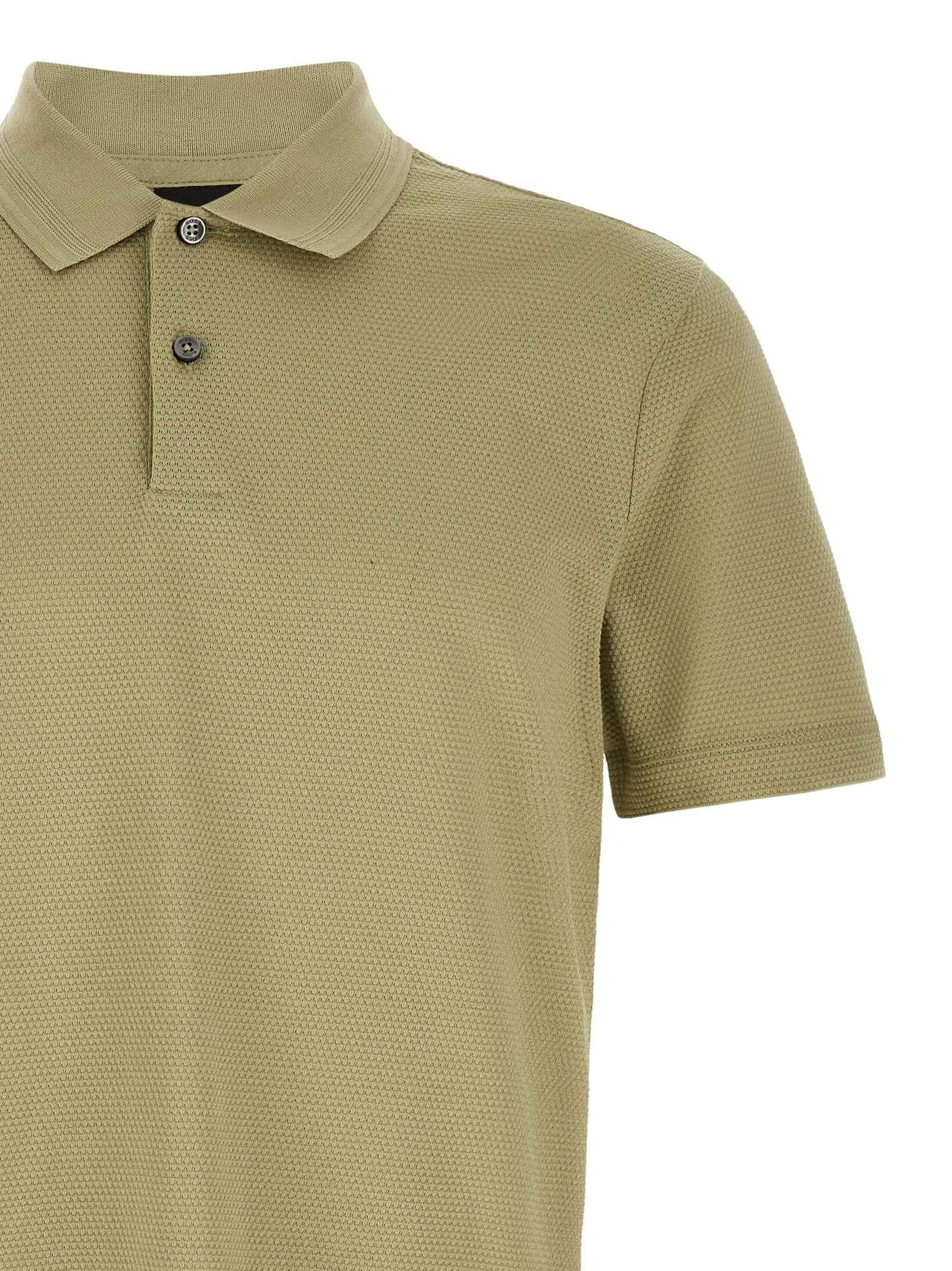 Hugo Boss Beige Cotton Polo Shirt