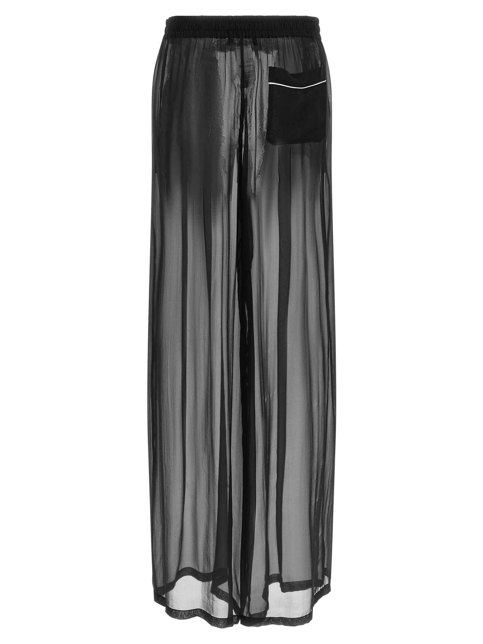 Dolce & Gabbana Black Silk Casual Pants