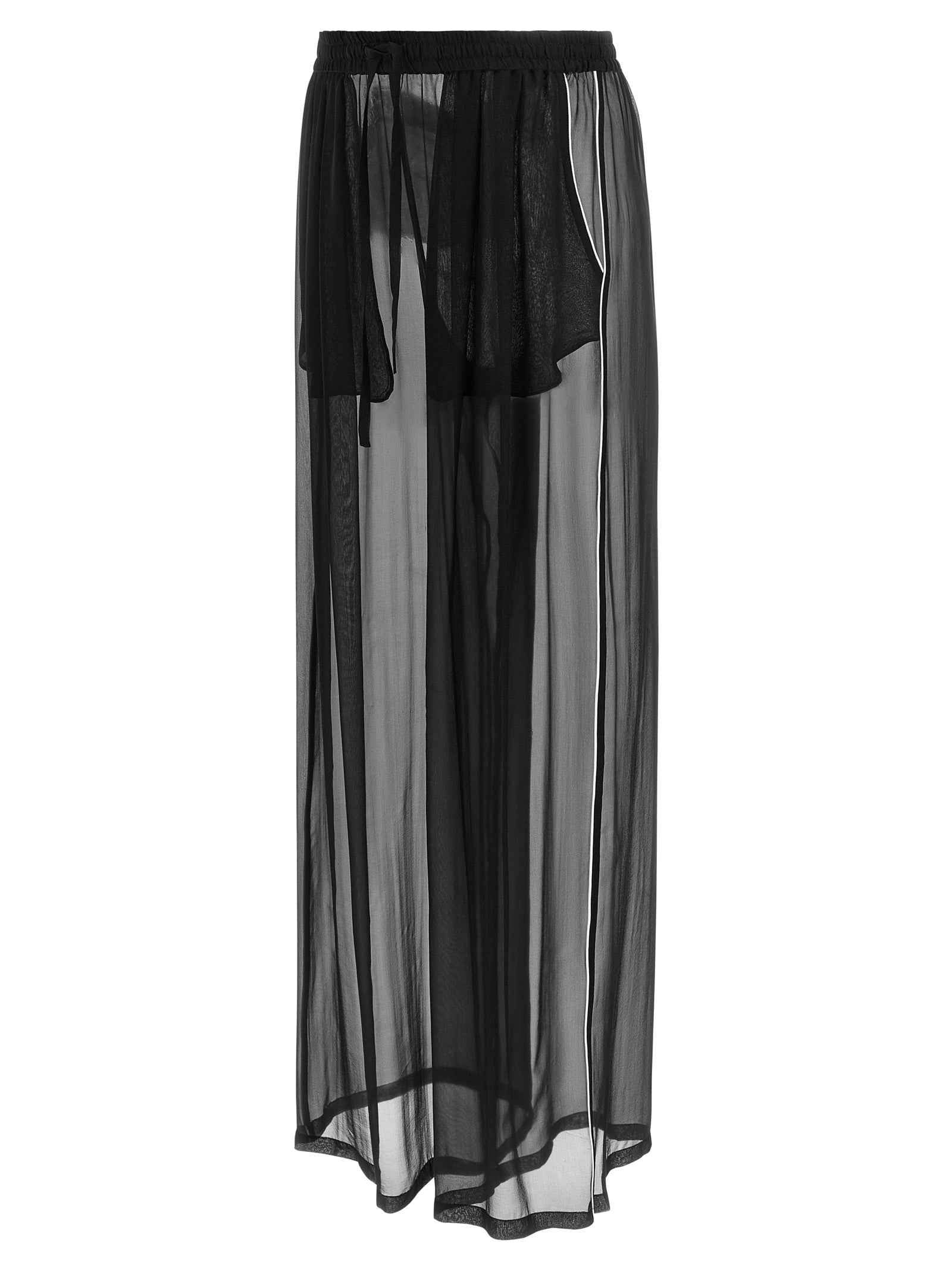 Dolce & Gabbana Black Silk Casual Pants