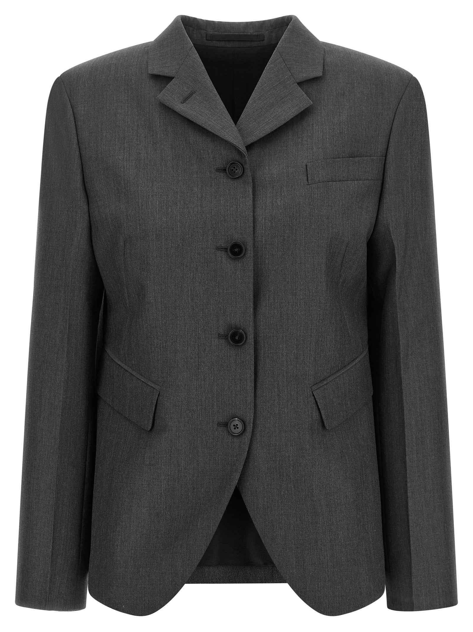Jil Sander Gray Wool Blazer