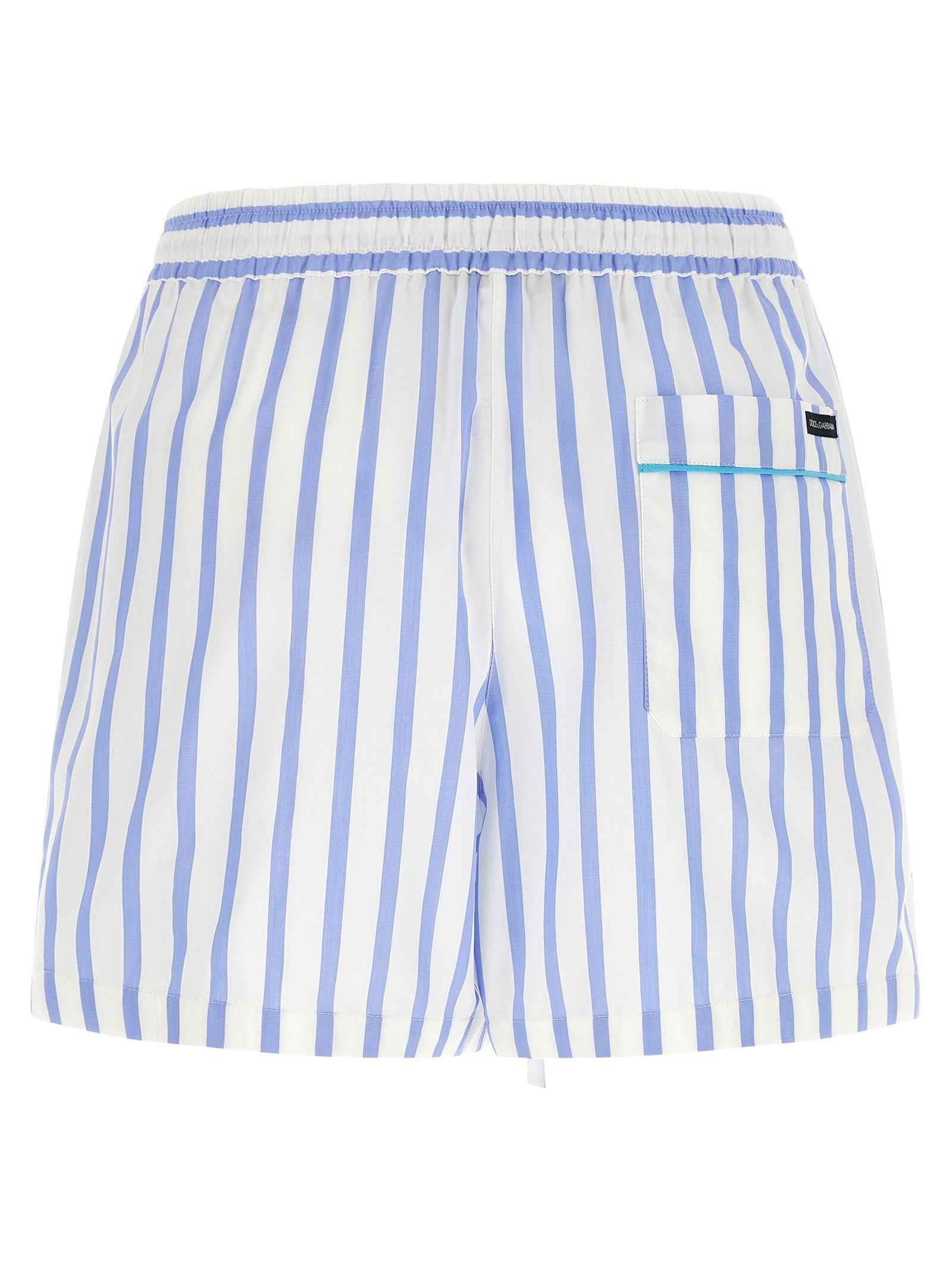 Dolce & Gabbana Blue Cotton Bermuda Shorts