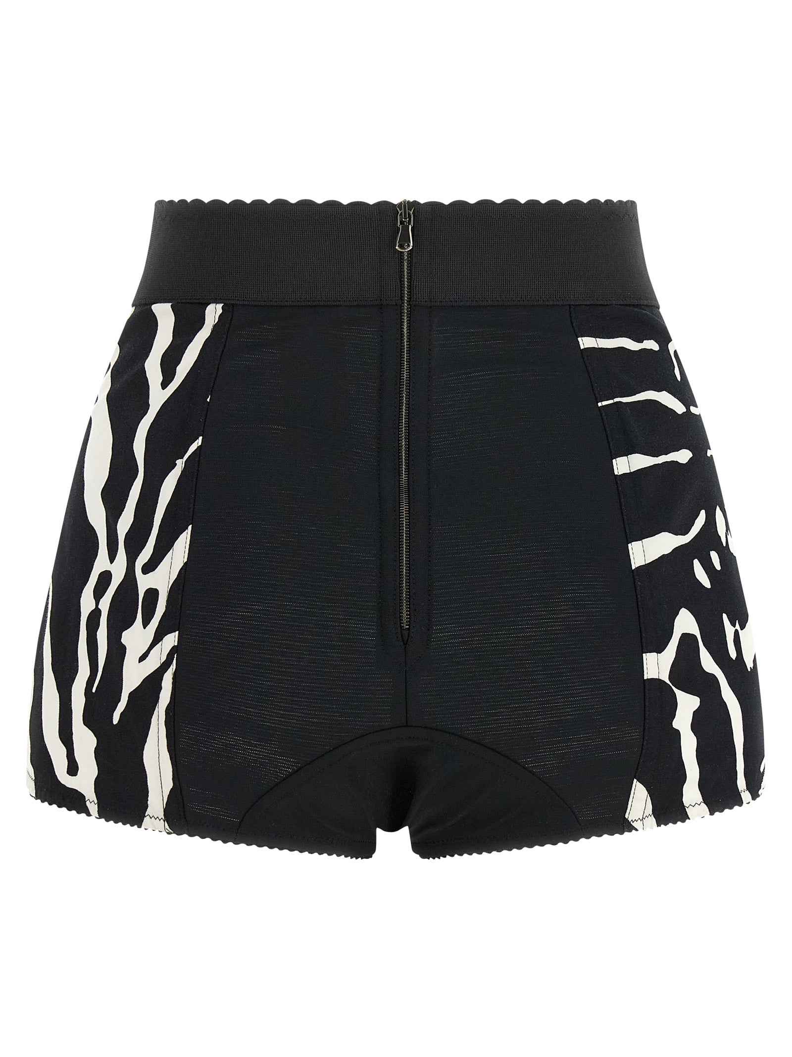 Dolce & Gabbana Bicolor Cotton Bermuda Shorts
