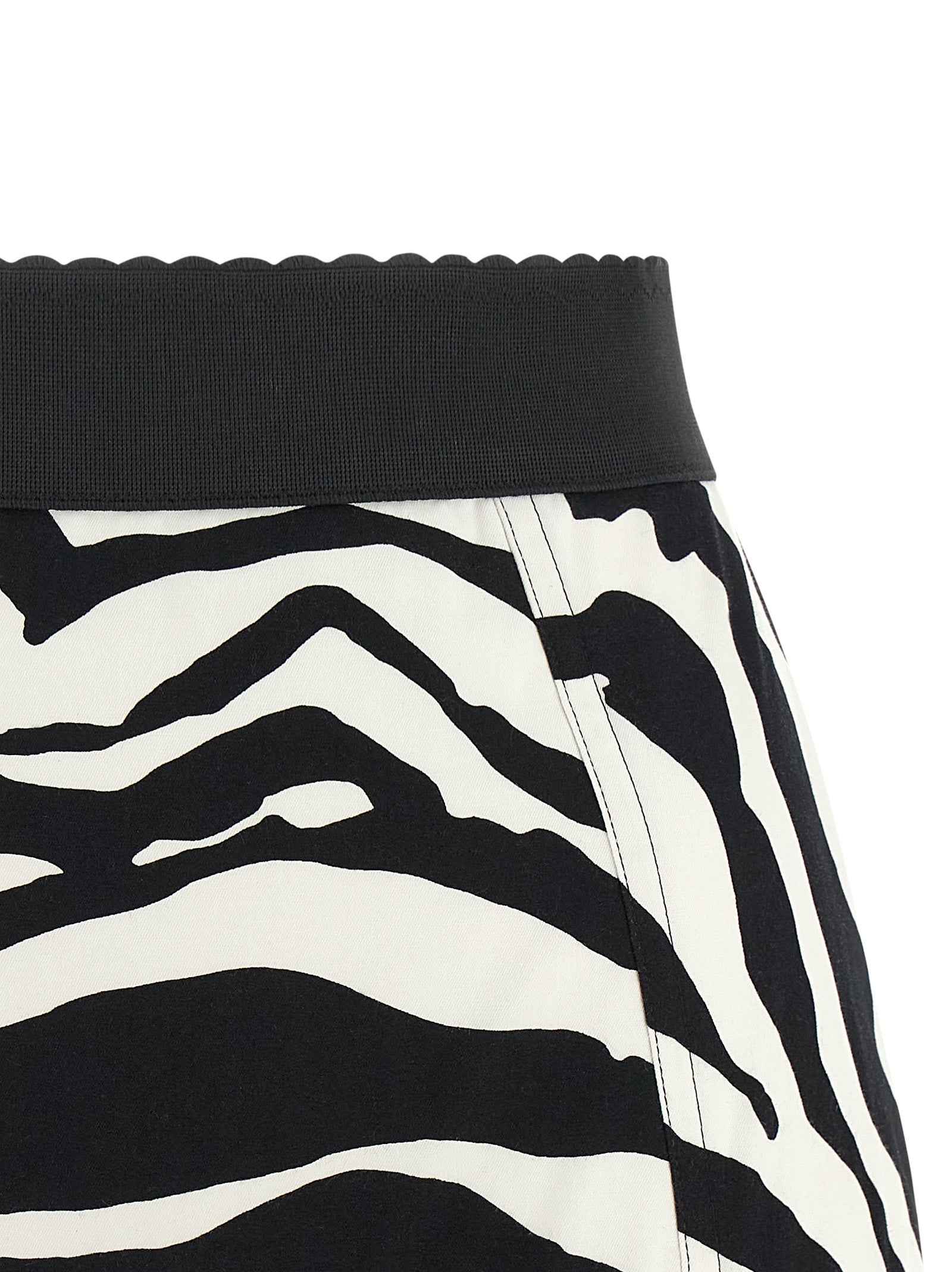 Dolce & Gabbana Bicolor Cotton Bermuda Shorts