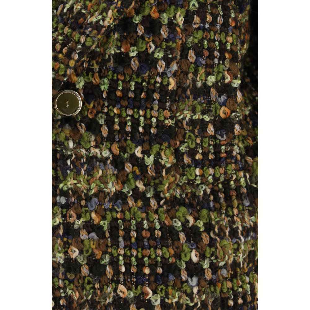 Saint Laurent Multicolor Wool Oves Aries Full-Length Jacket