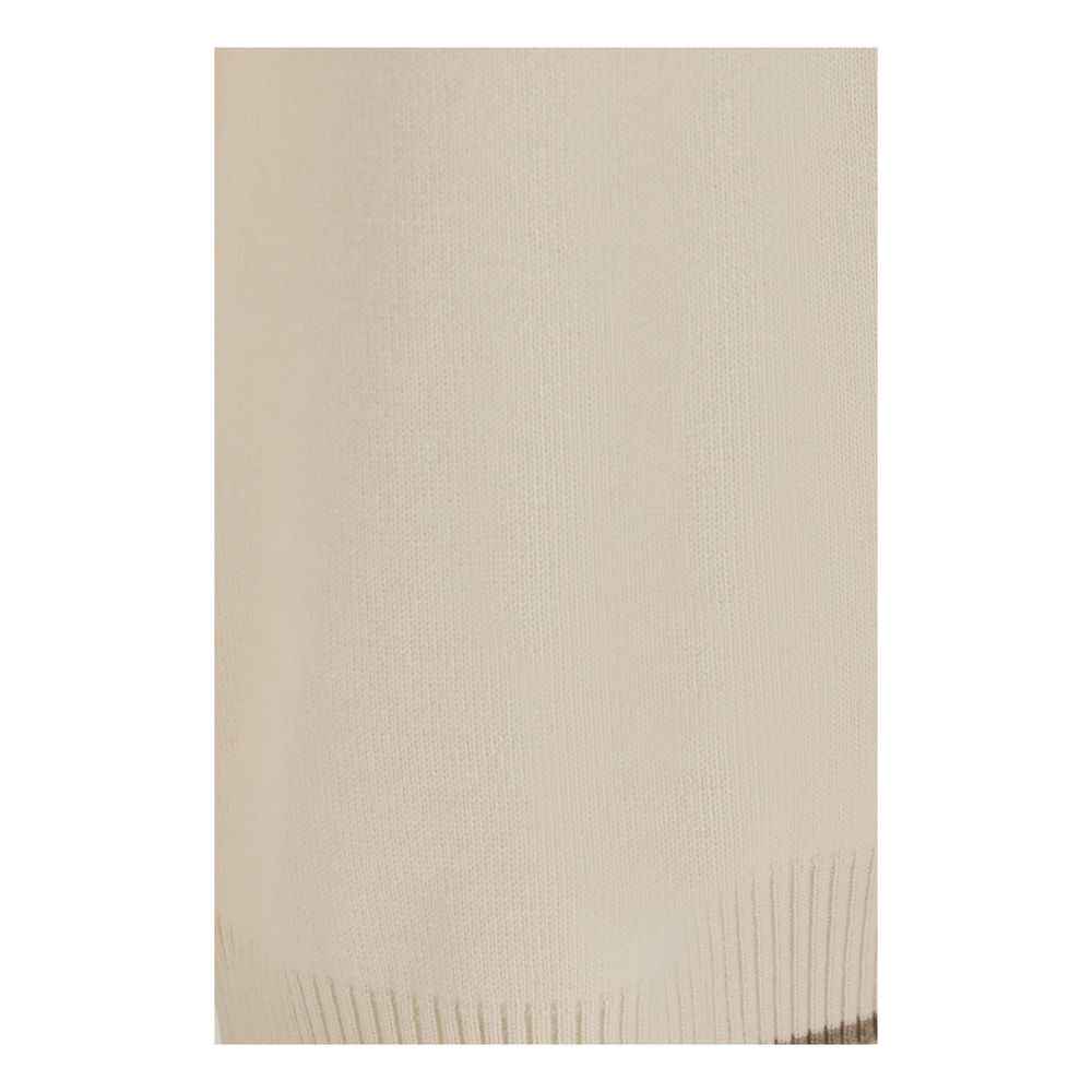 Brunello Cucinelli White Cashmere Casual Pants