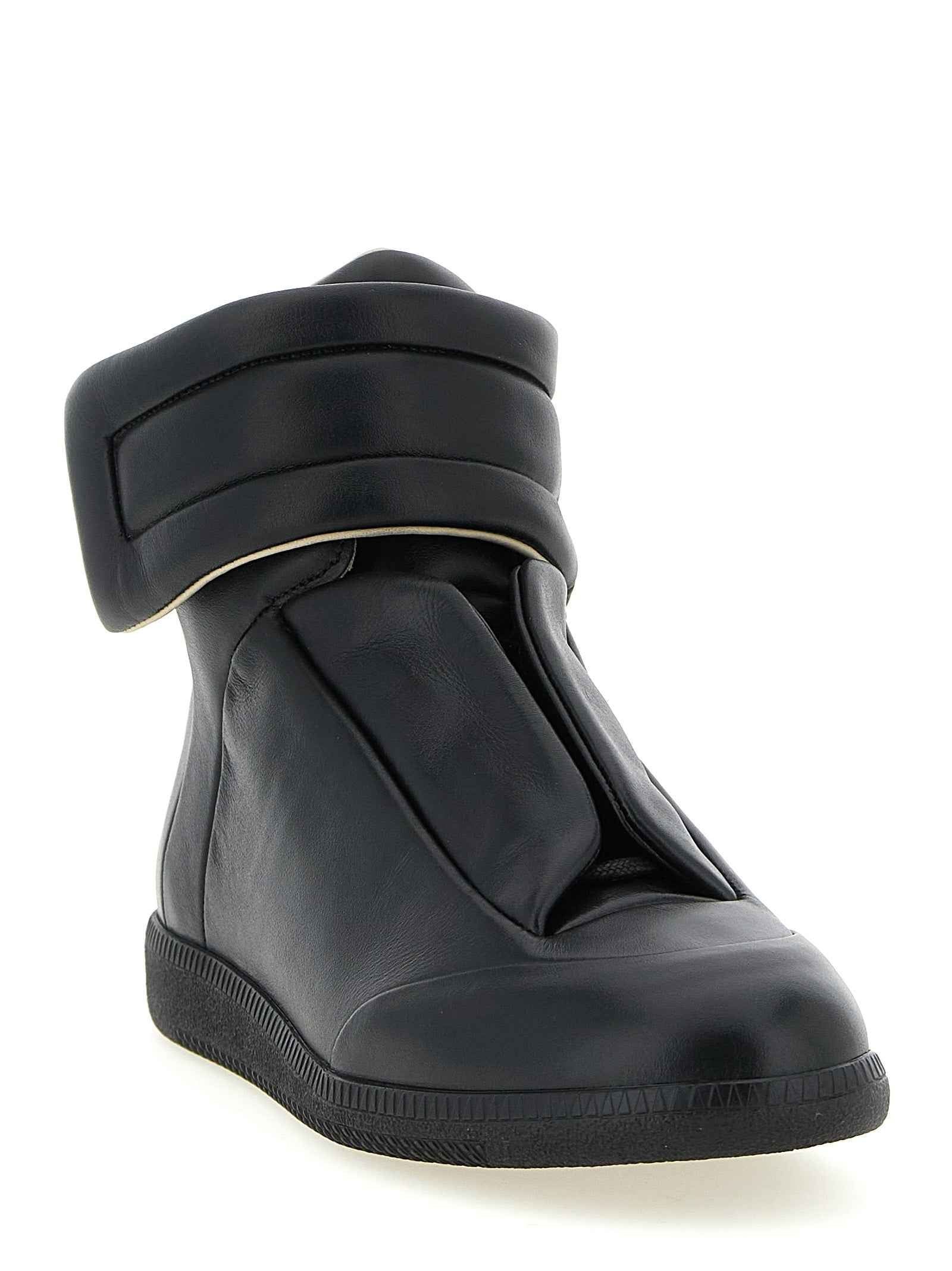 Maison Margiela Black Calfskin Chunky Sneakers