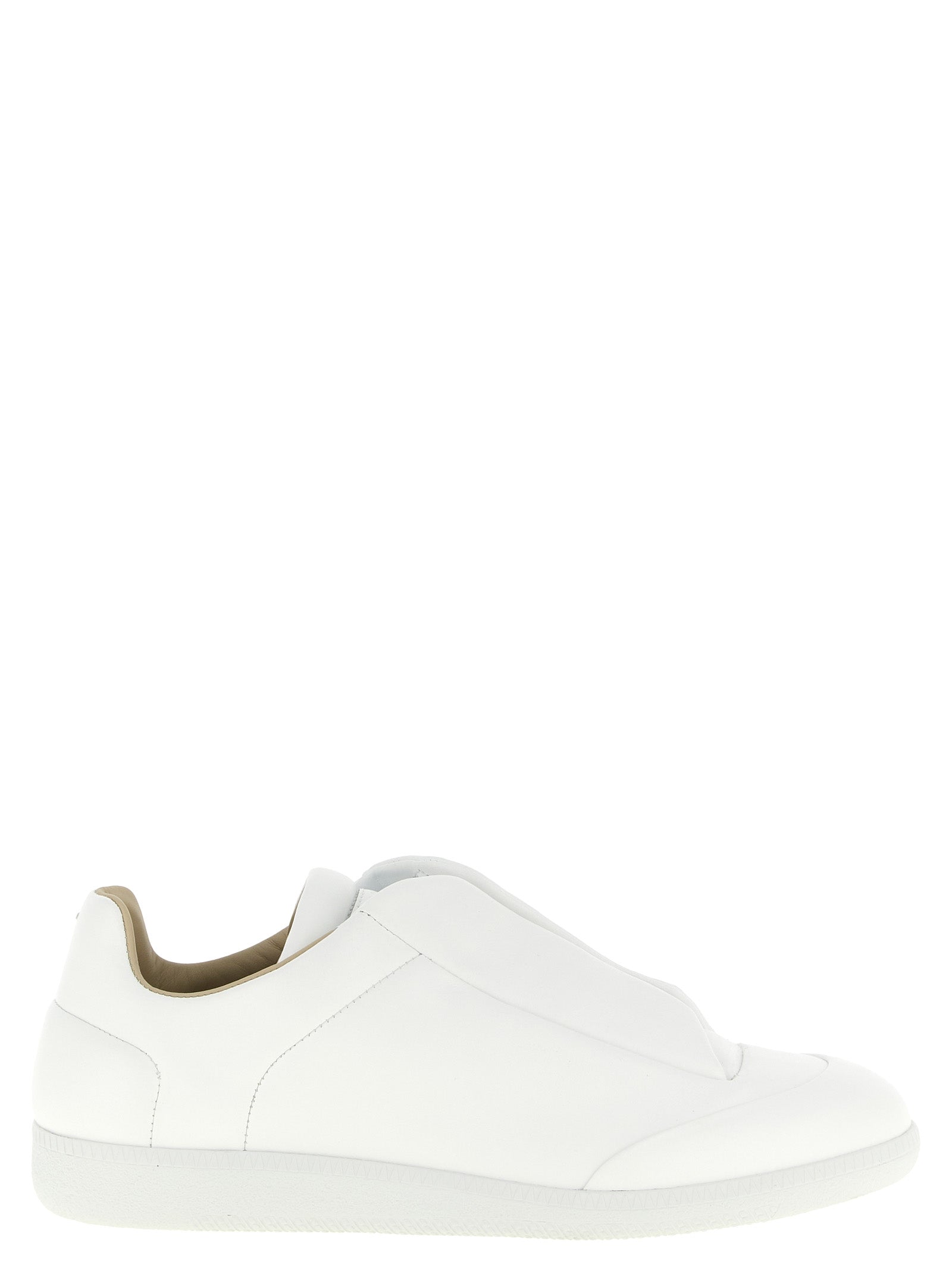 Maison Margiela White Calfskin Low Top Sneakers