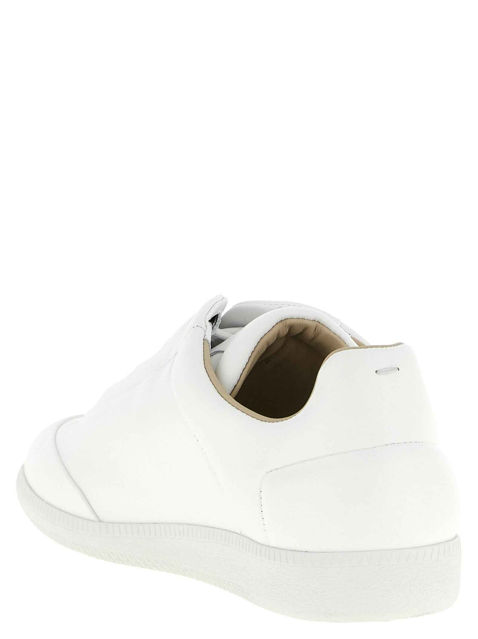 Maison Margiela White Calfskin Low Top Sneakers