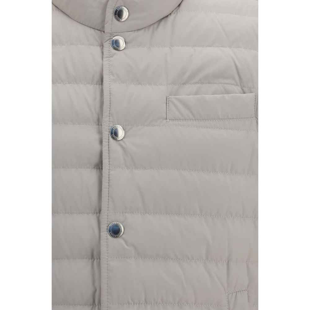 Brunello Cucinelli White Polyester Sleeveless Jacket