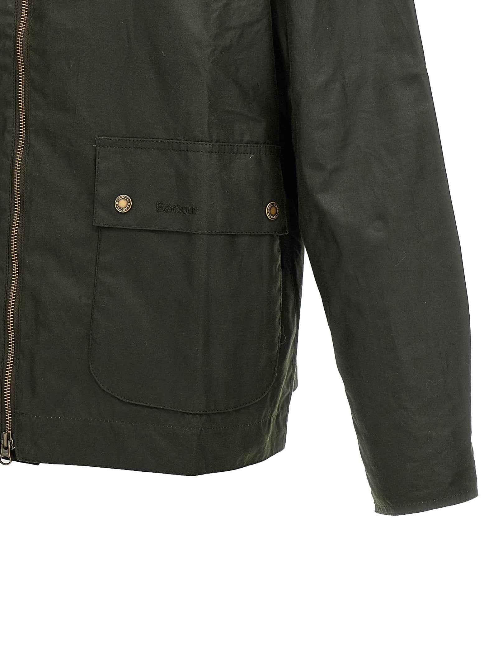 Barbour Bicolor Cotton Full-Length Jacket