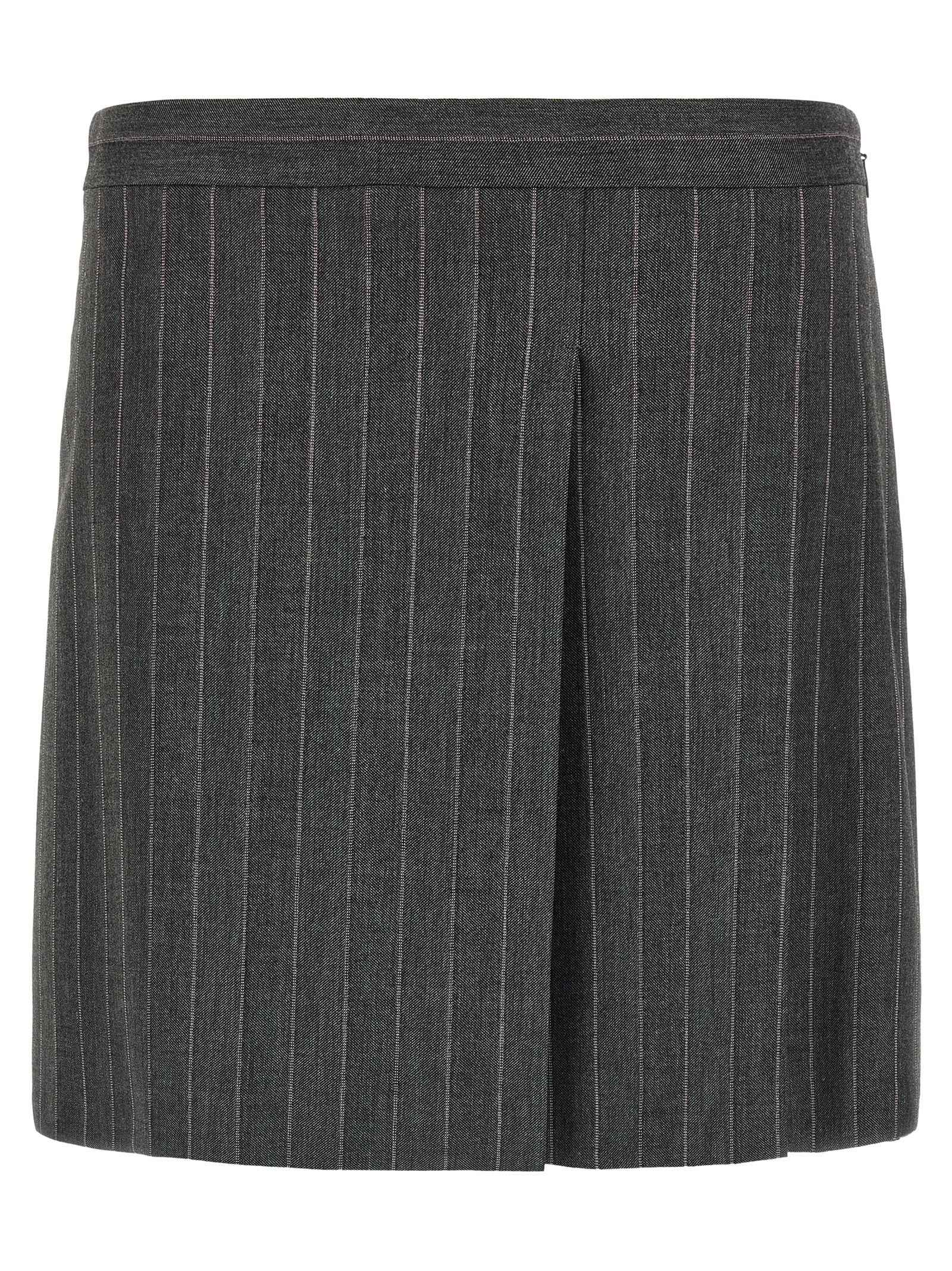PINKO Gray Polyester Long Skirt