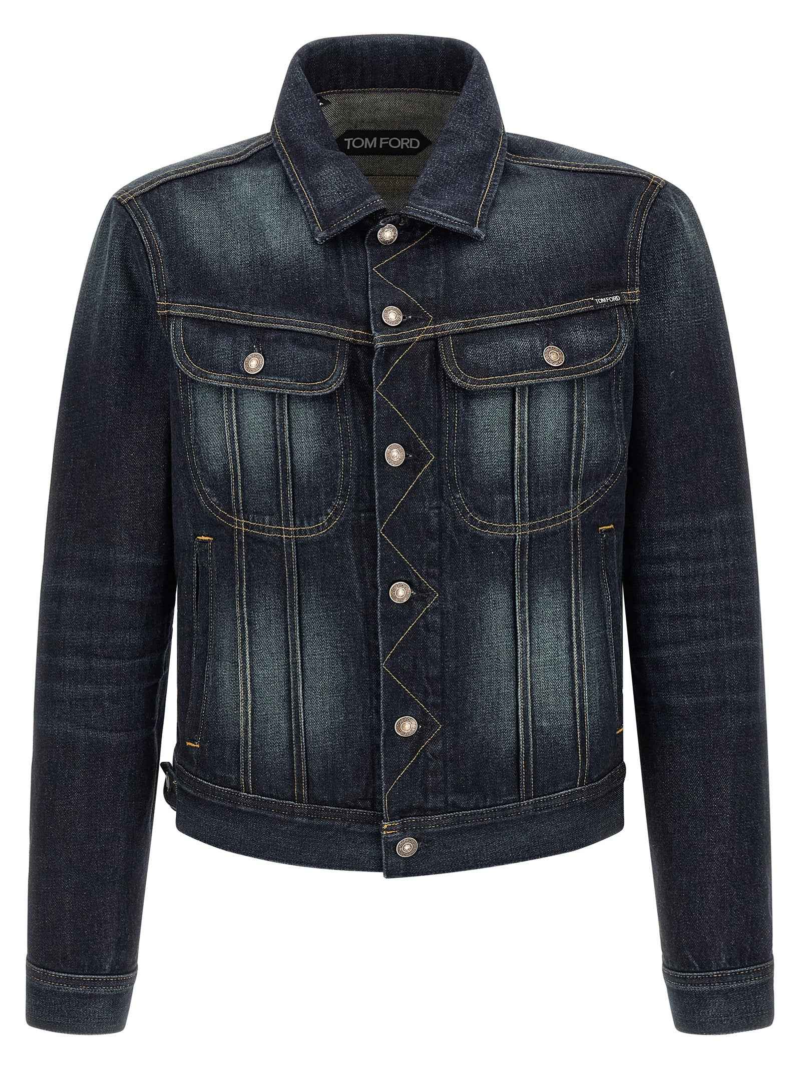 Tom Ford Blue Cotton Denim Jacket