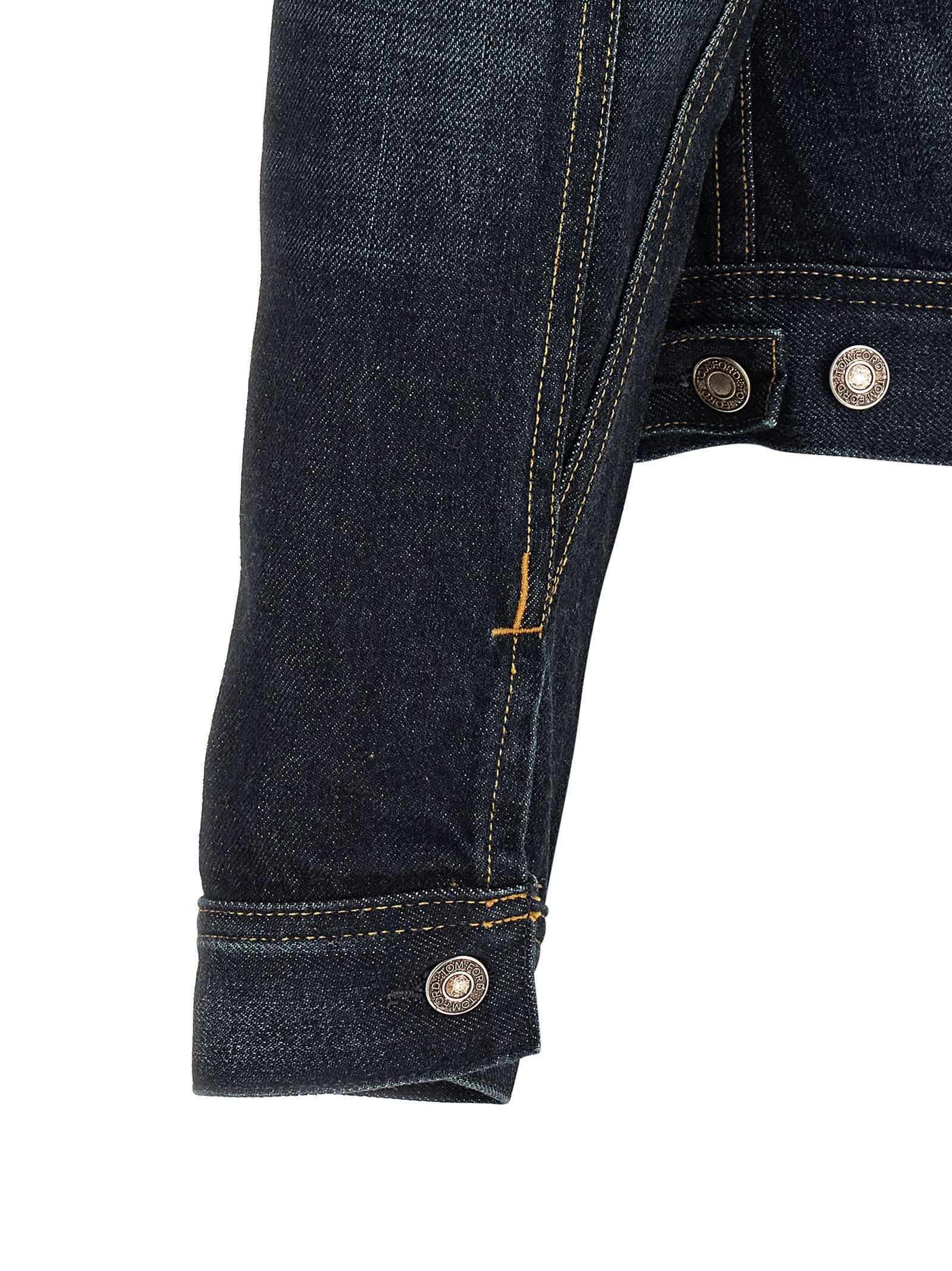 Tom Ford Blue Cotton Denim Jacket