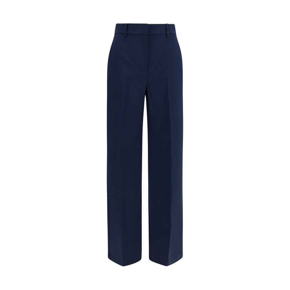 Max Mara Blue Wool Oves Aries Casual Pants