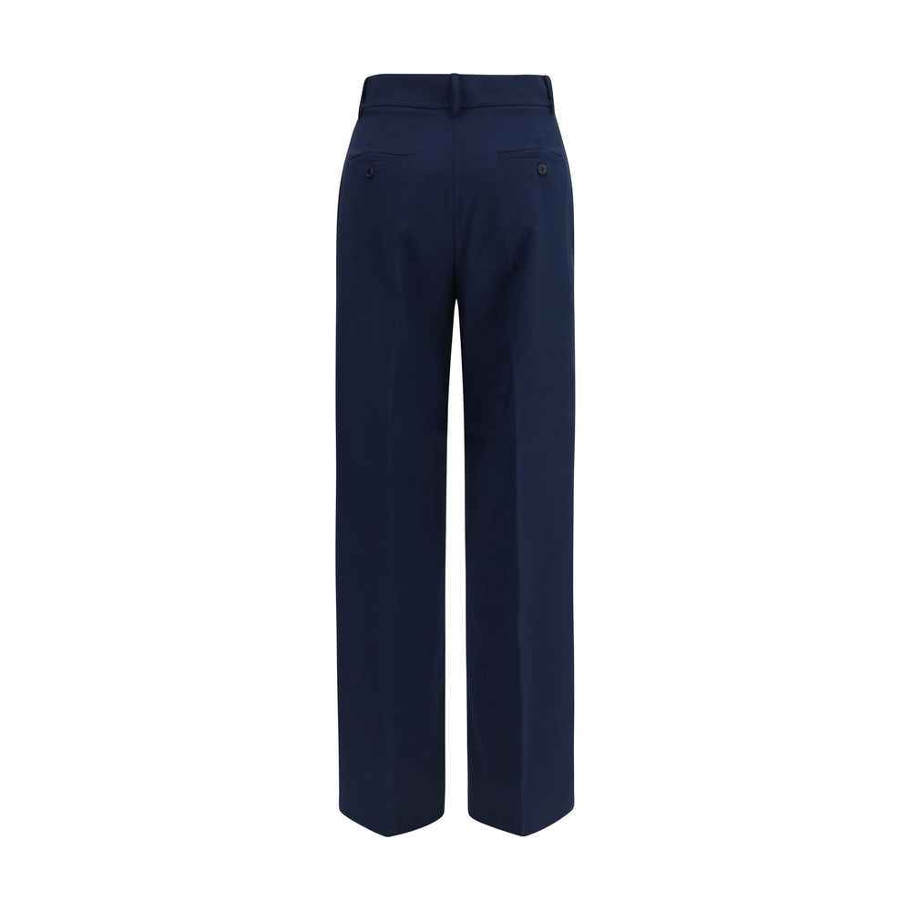 Max Mara Blue Wool Oves Aries Casual Pants