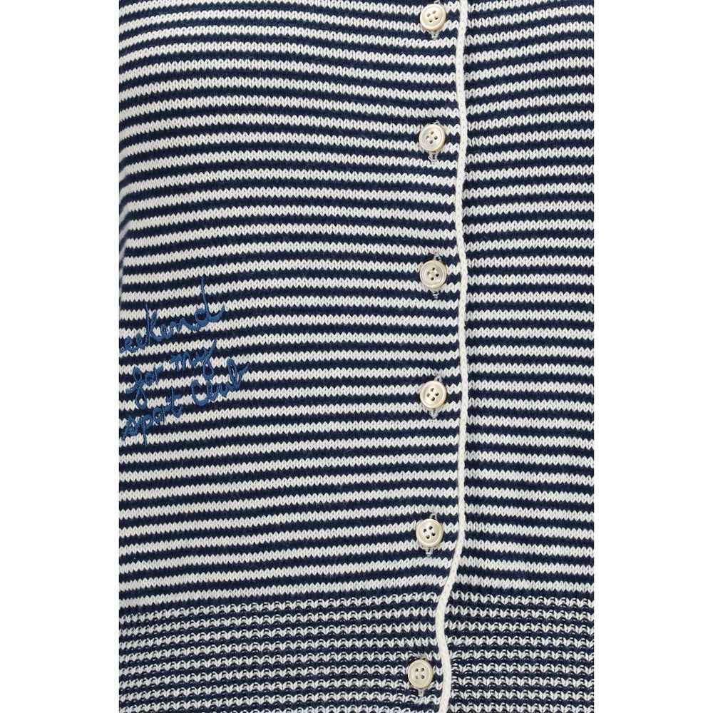 Max Mara Blue Cotton Cardigan