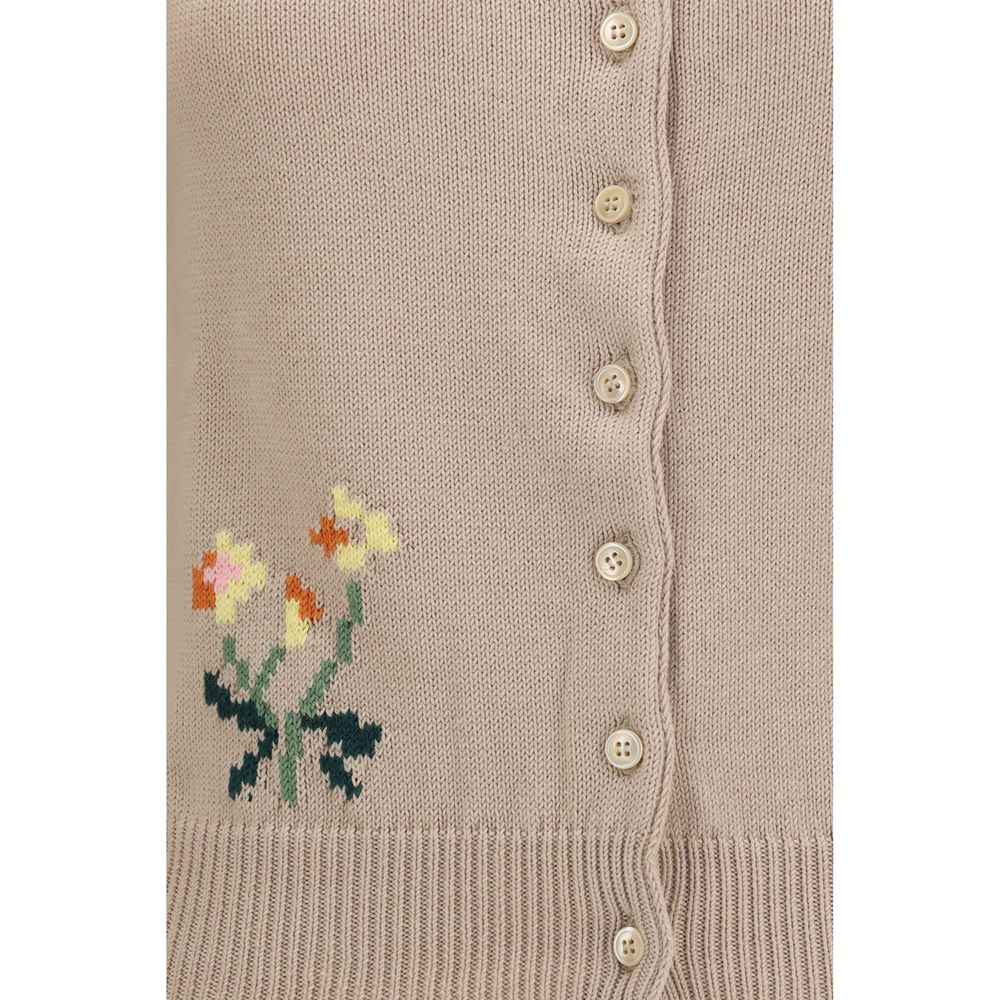 Max Mara Beige Cotton Cardigan