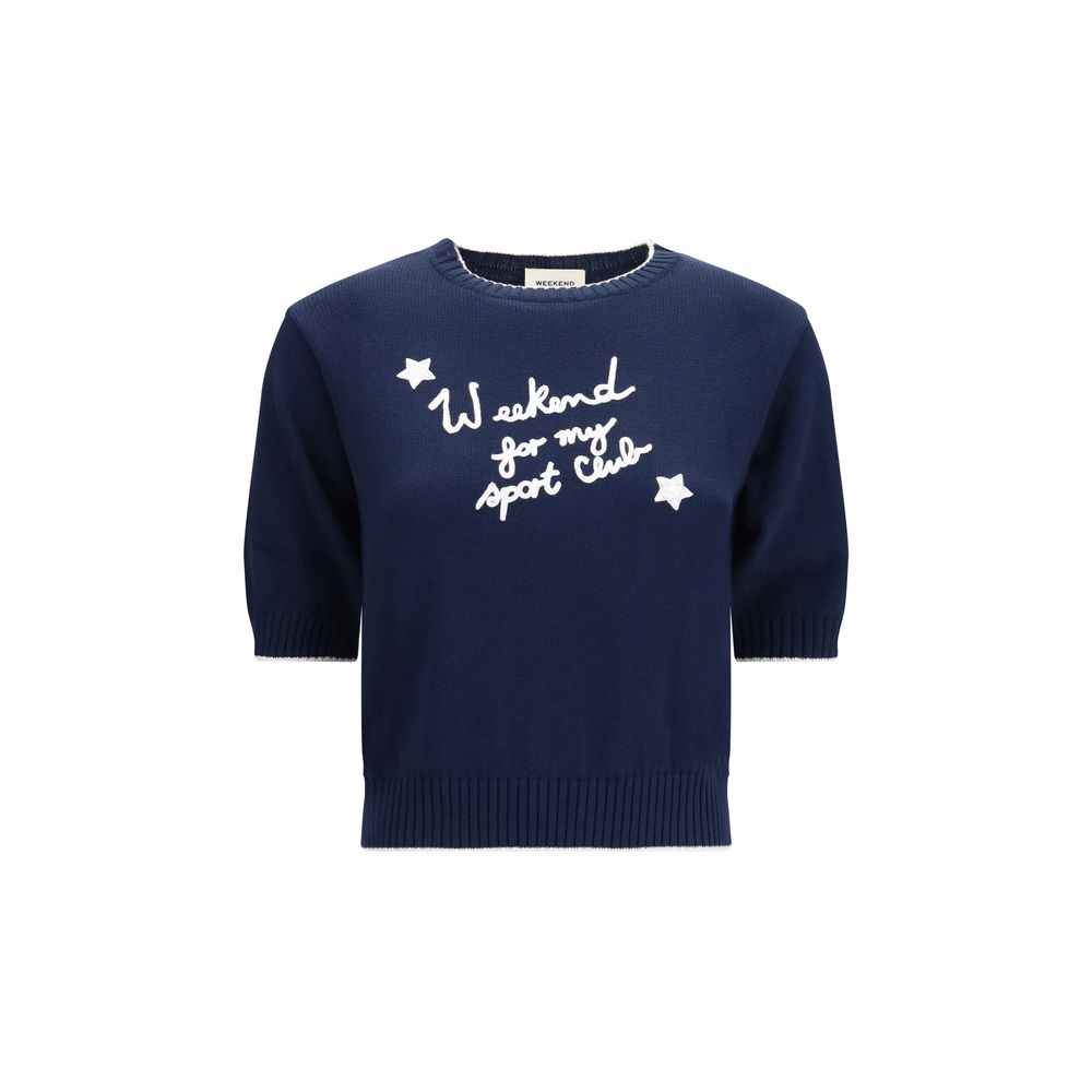 Max Mara Blue Cotton Sweatshirt