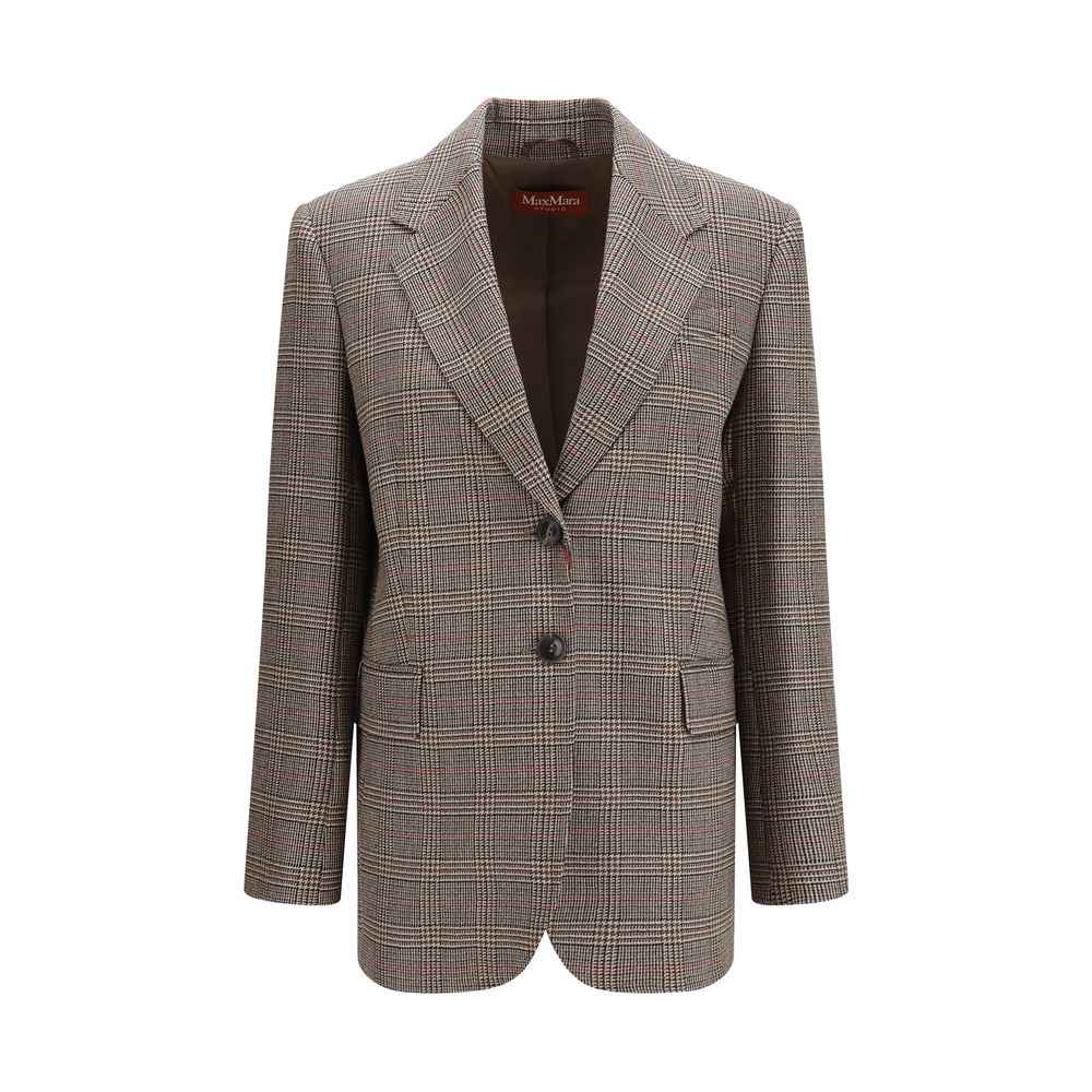 Max Mara Brown Wool Oves Aries Blazer
