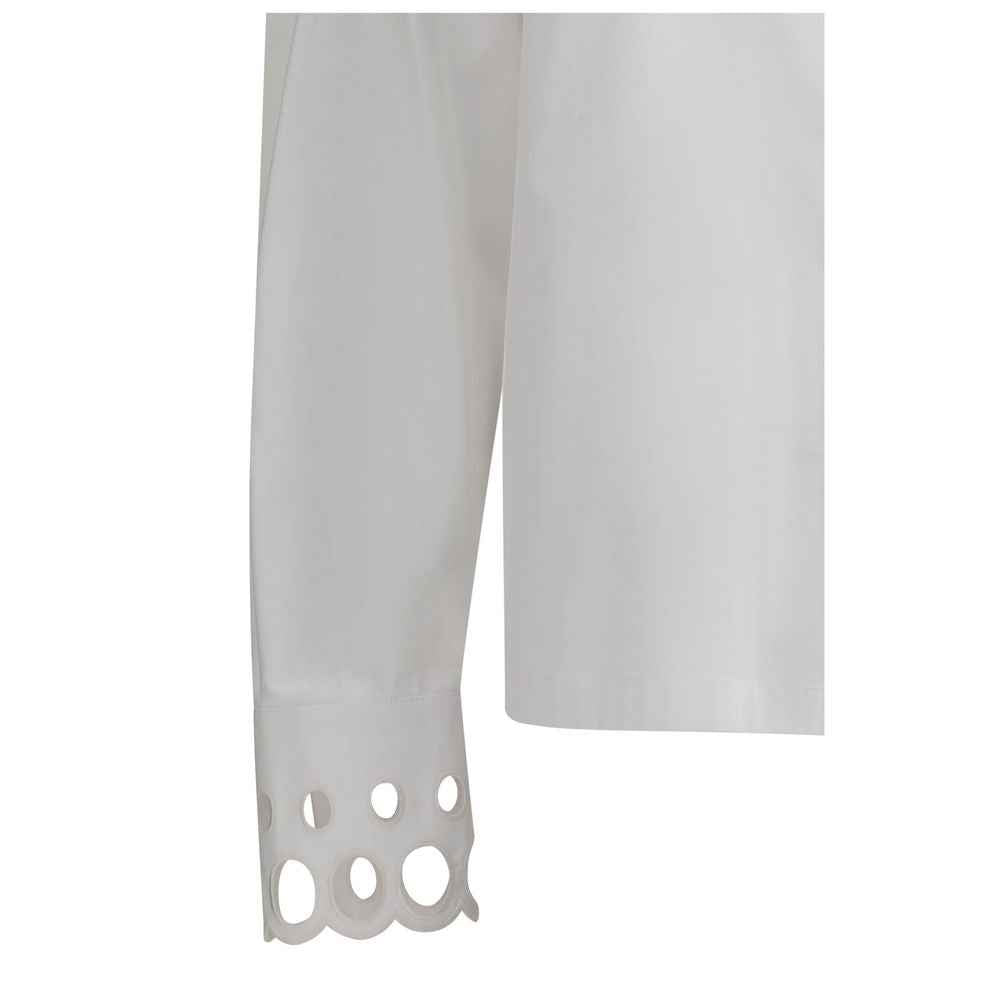 Max Mara White Cotton Dress Shirt