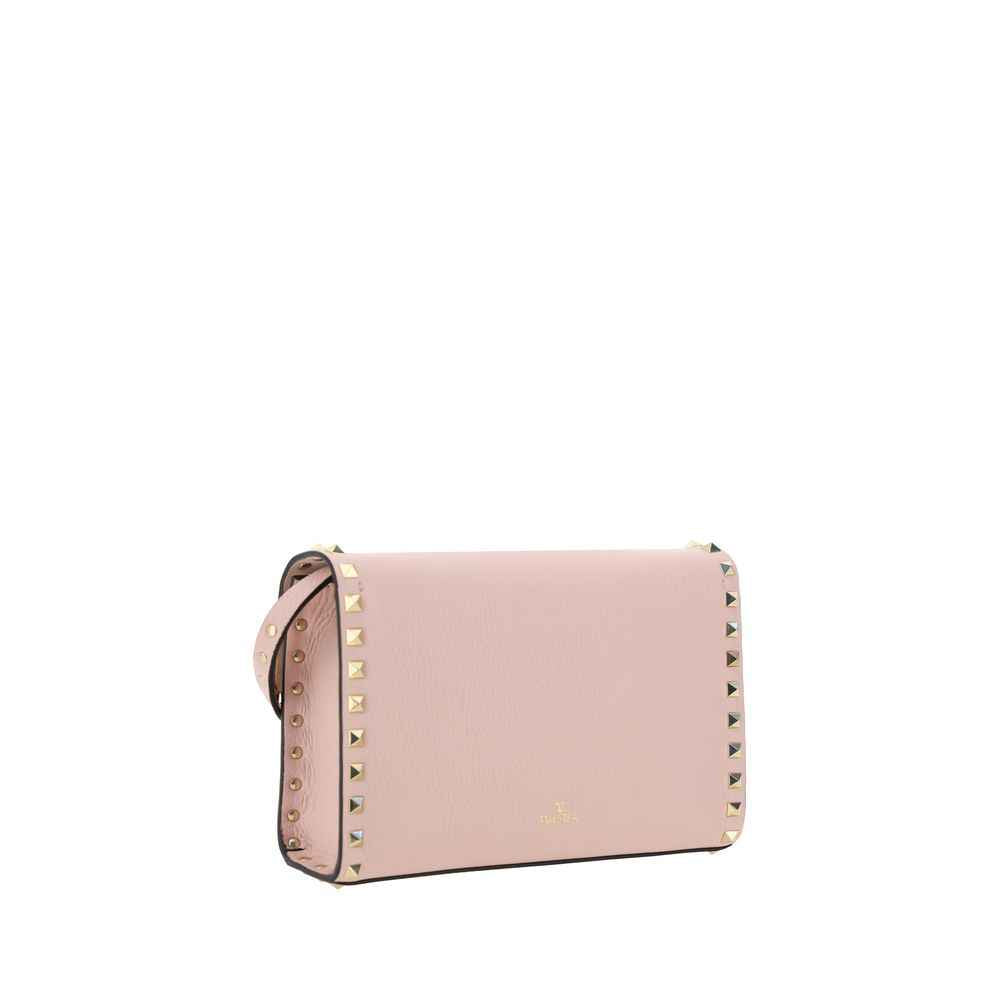 Valentino Garavani Pink Calf Leather Bos Taurus Shoulder Bag