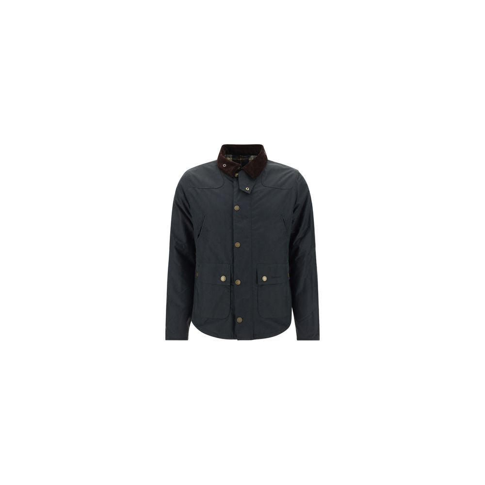 Barbour Black Cotton Full-Length Jacket