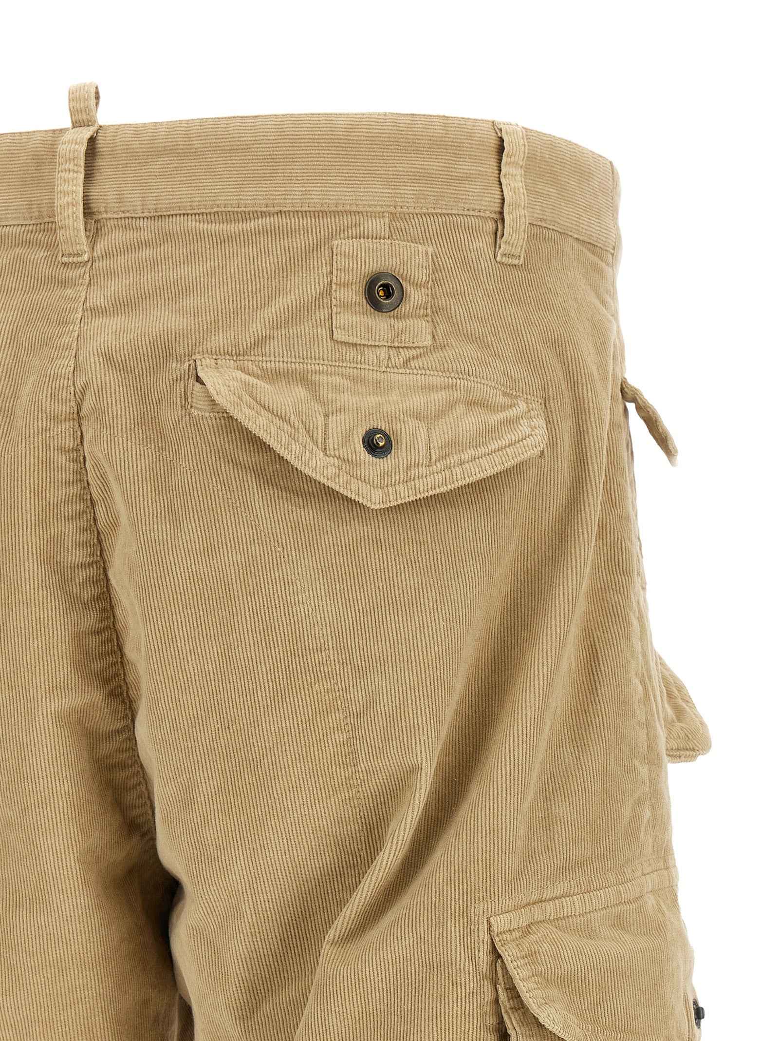 Dsquared² Beige Cotton Cargo Pants