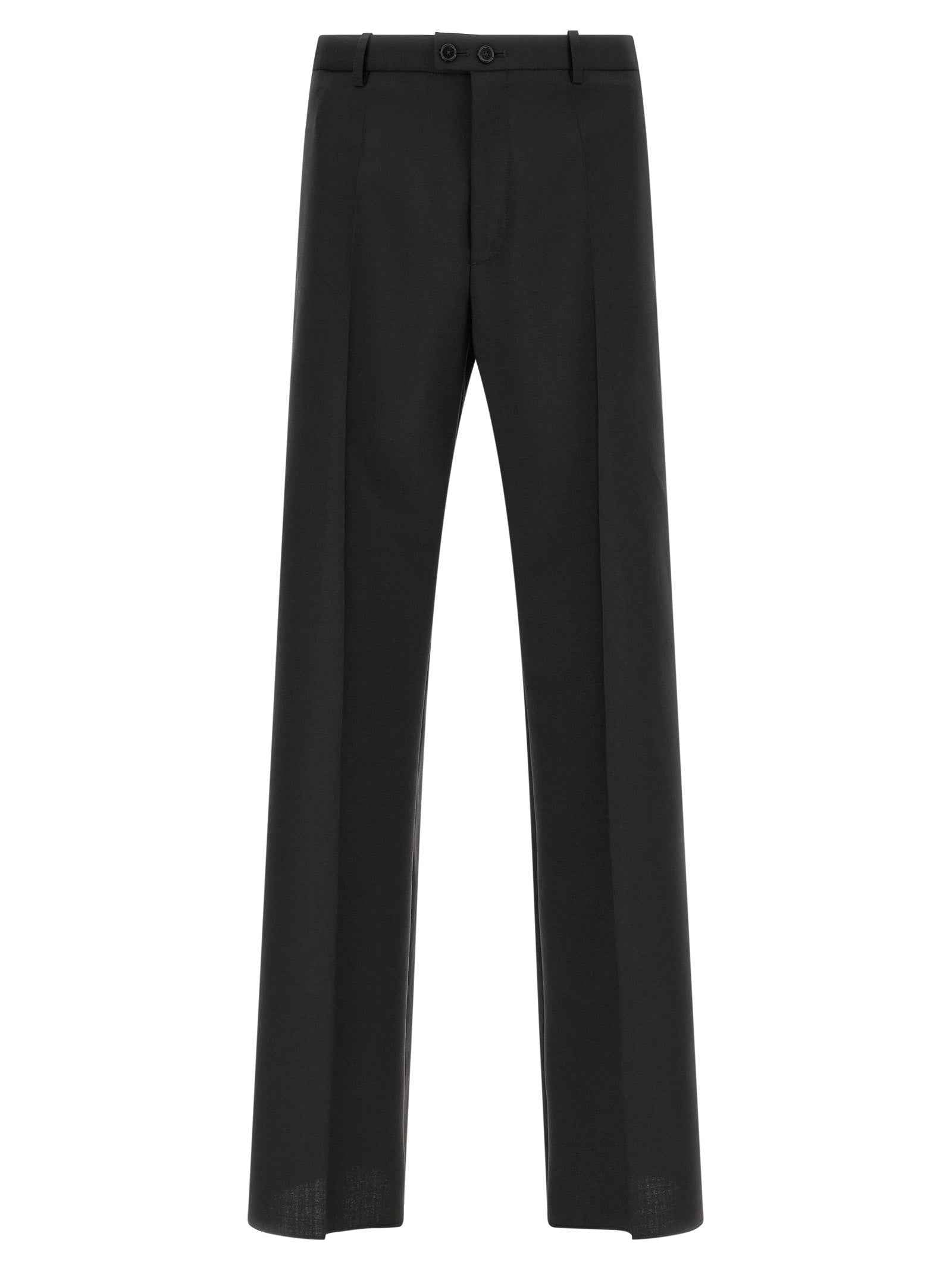 Jil Sander Black Virgin Wool Dress Pants