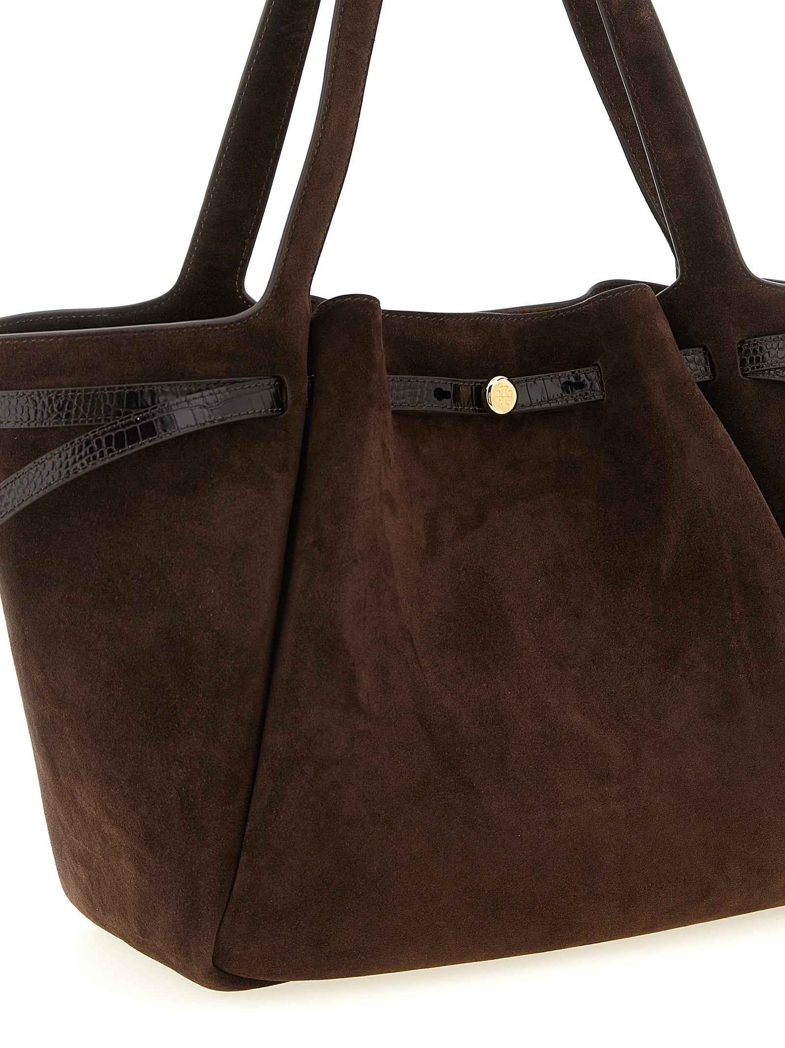 Tory Burch Brown Bovine Leather Tote Bag